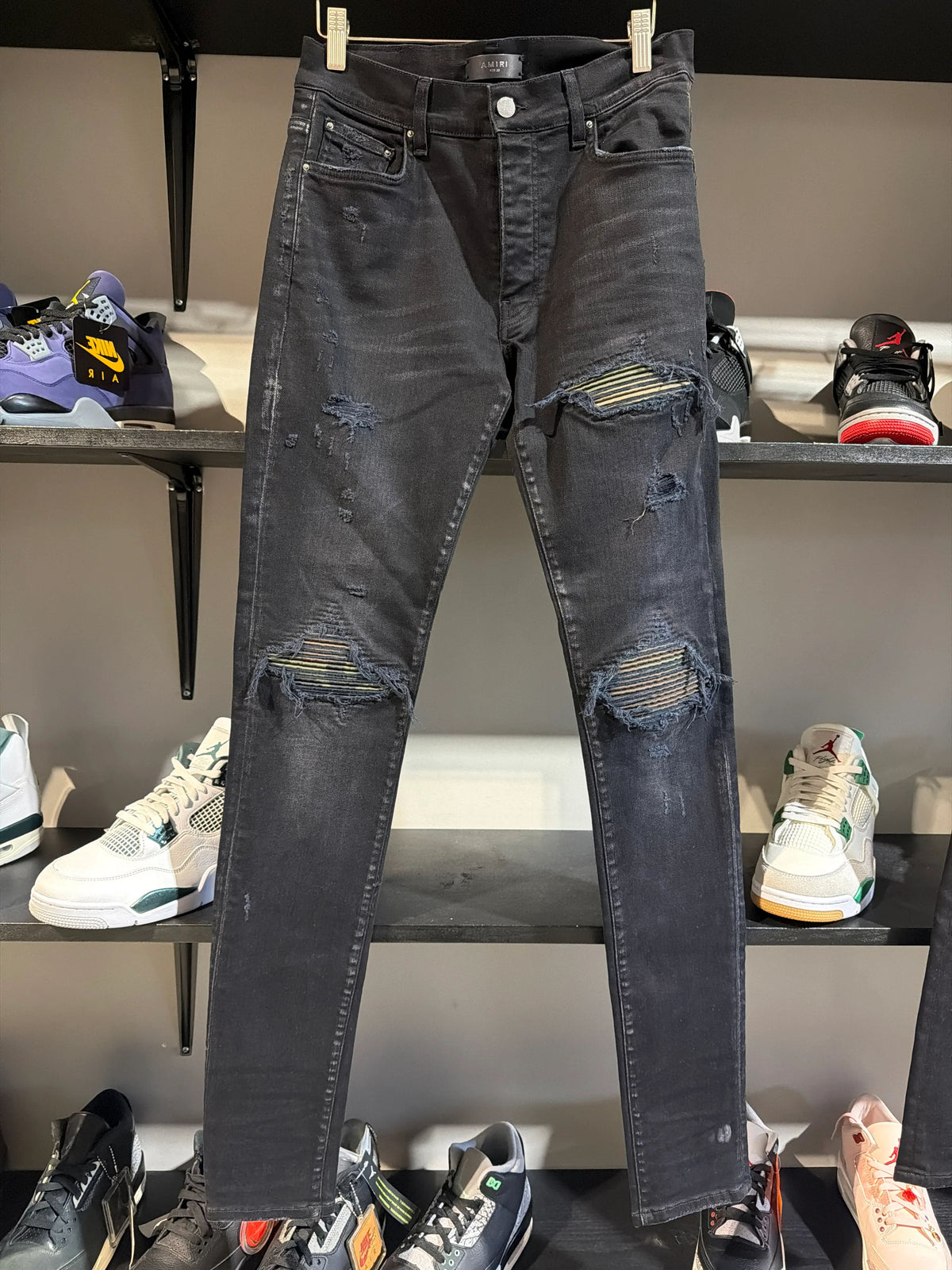 Amiri Mx1 Black/Camo Jeans Sz 30 - Pre-Owned