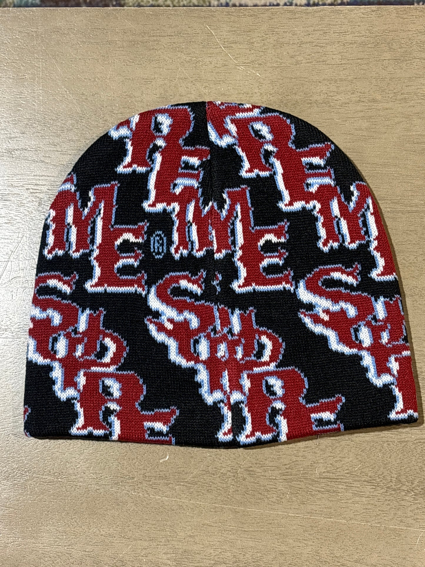 Supreme Slant Beanie Red/Black