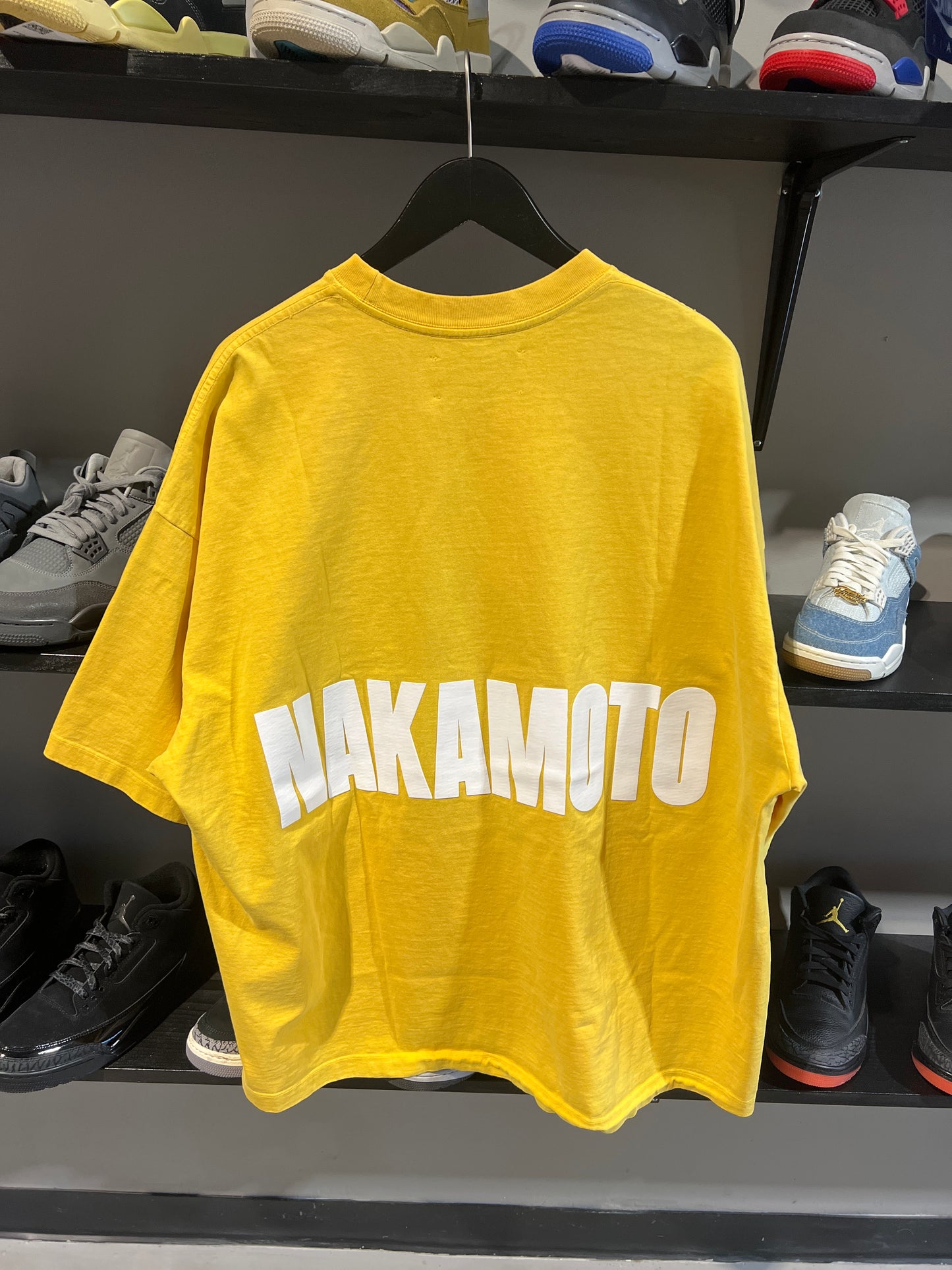 Satoshi Impact Logo Tee Yellow White