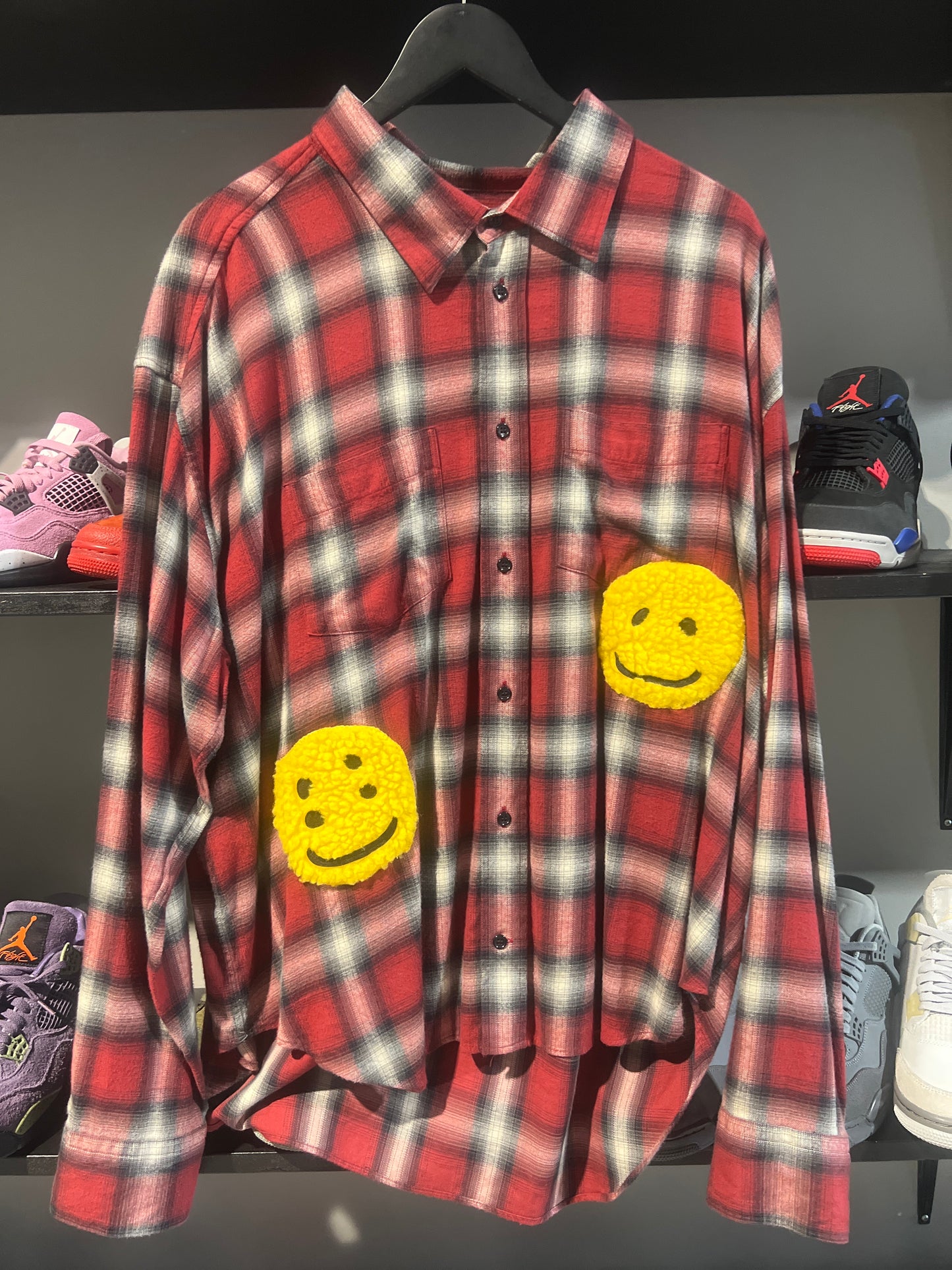 CPFM red flannel smiley face