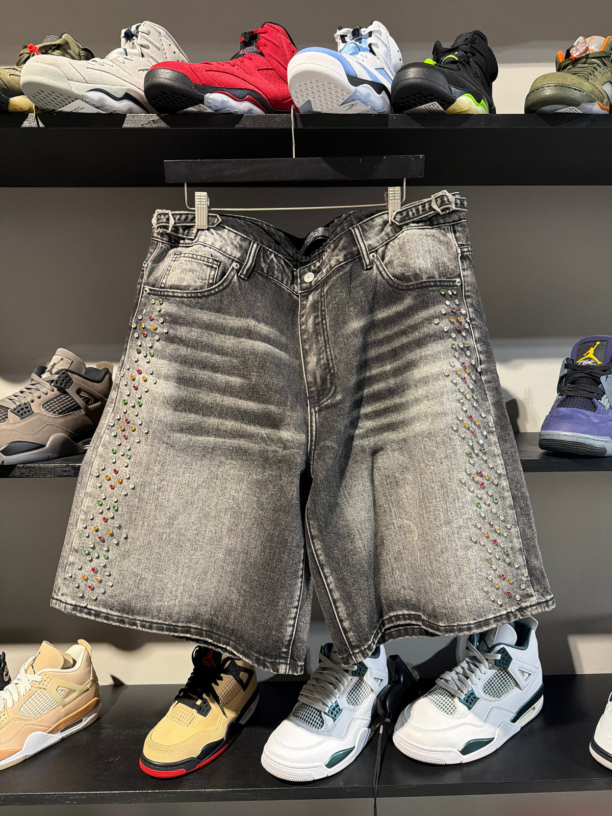 Hmdd Gemstone Black Jorts