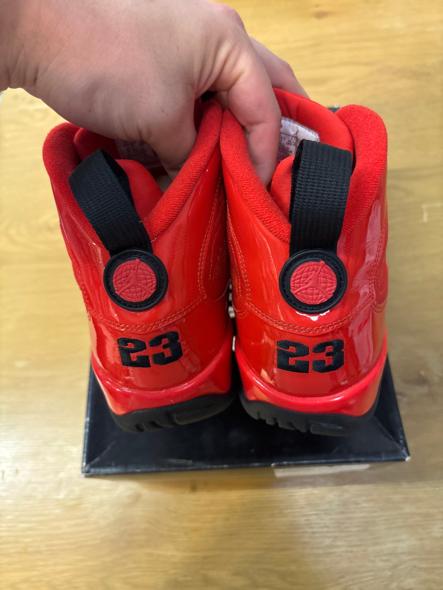 JORDAN 9 CHILE RED Used Sz 9