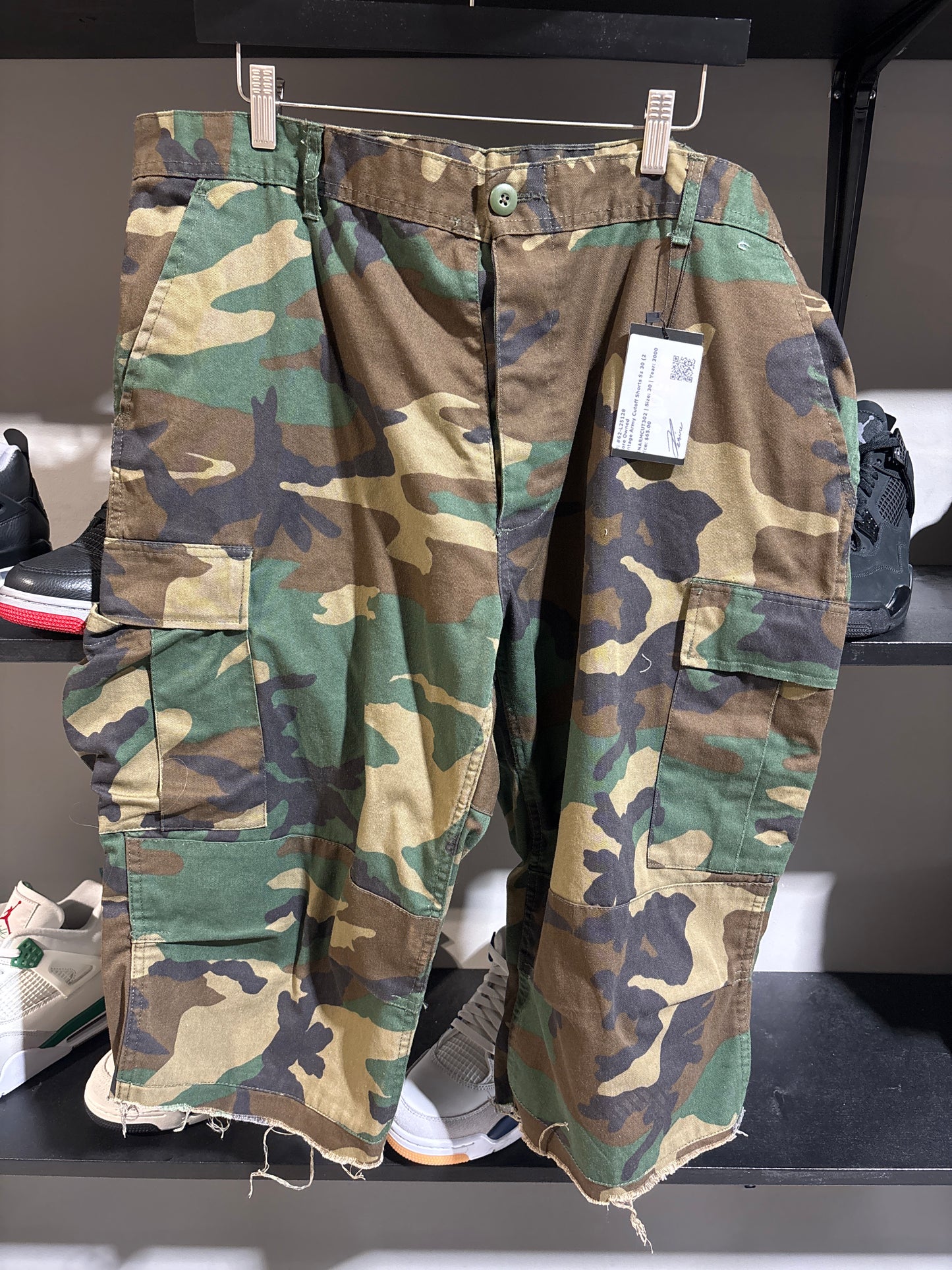 Vintage Army Cutoff Shorts Sz 30 (2)