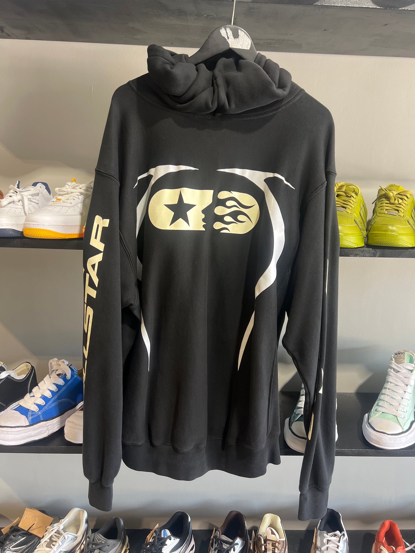 Black cream hellstar hoodie