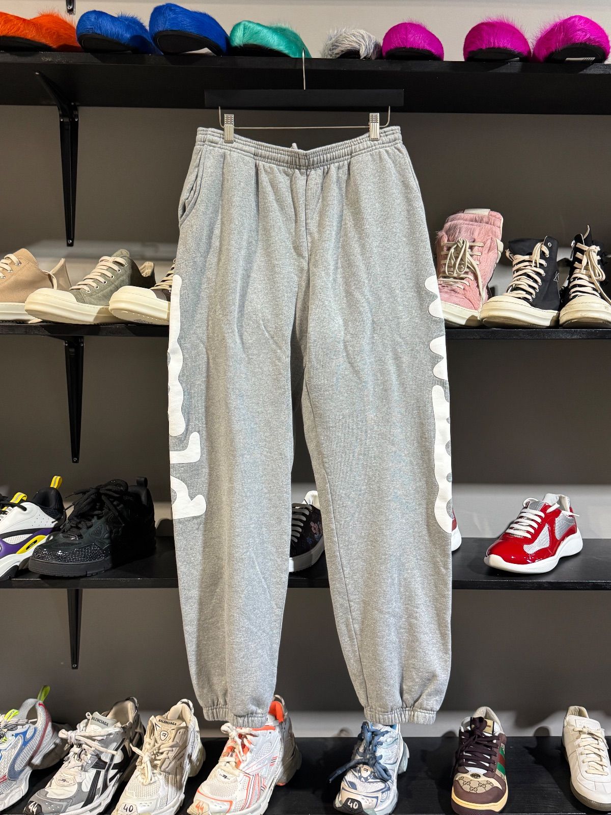 Grey/White Sp5der Beluga Sweats