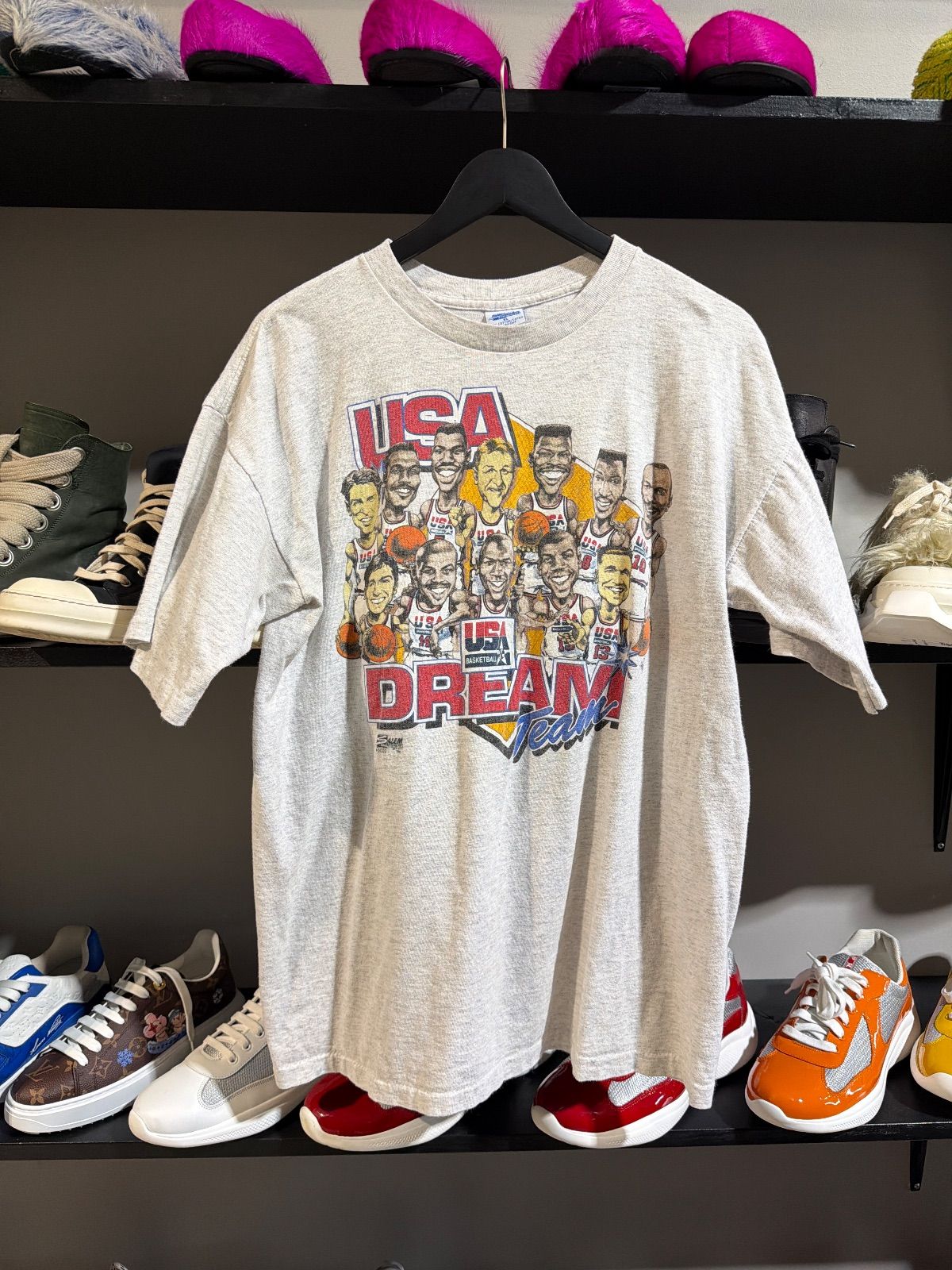 Vintage Dream Team Tee Grey - Vintage
