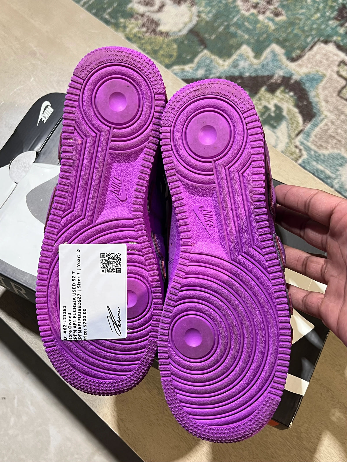 Nike Air Force 1 Low Cactus Plant Flea Market Fuchsia Dream - Pre-Owned