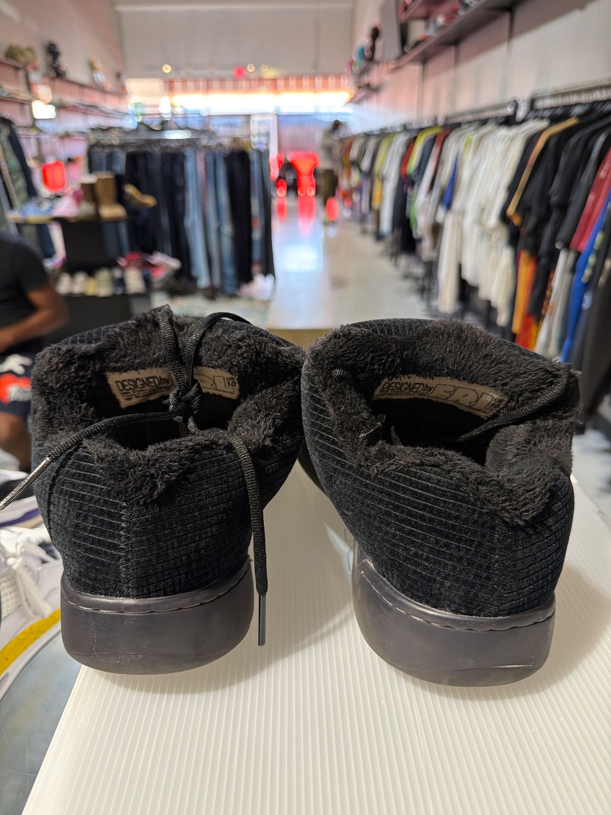 ERL Vamp Black Corduroy - Pre-Owned