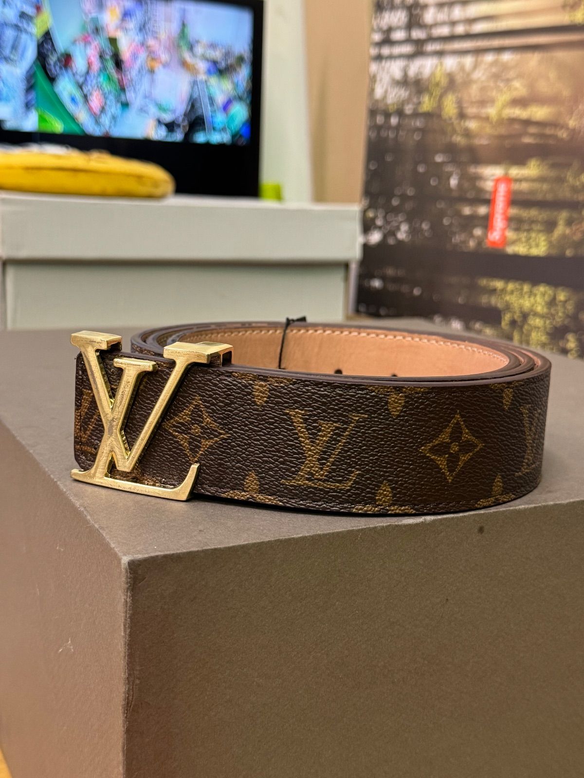Louis Vuitton Brown Monogram Belt