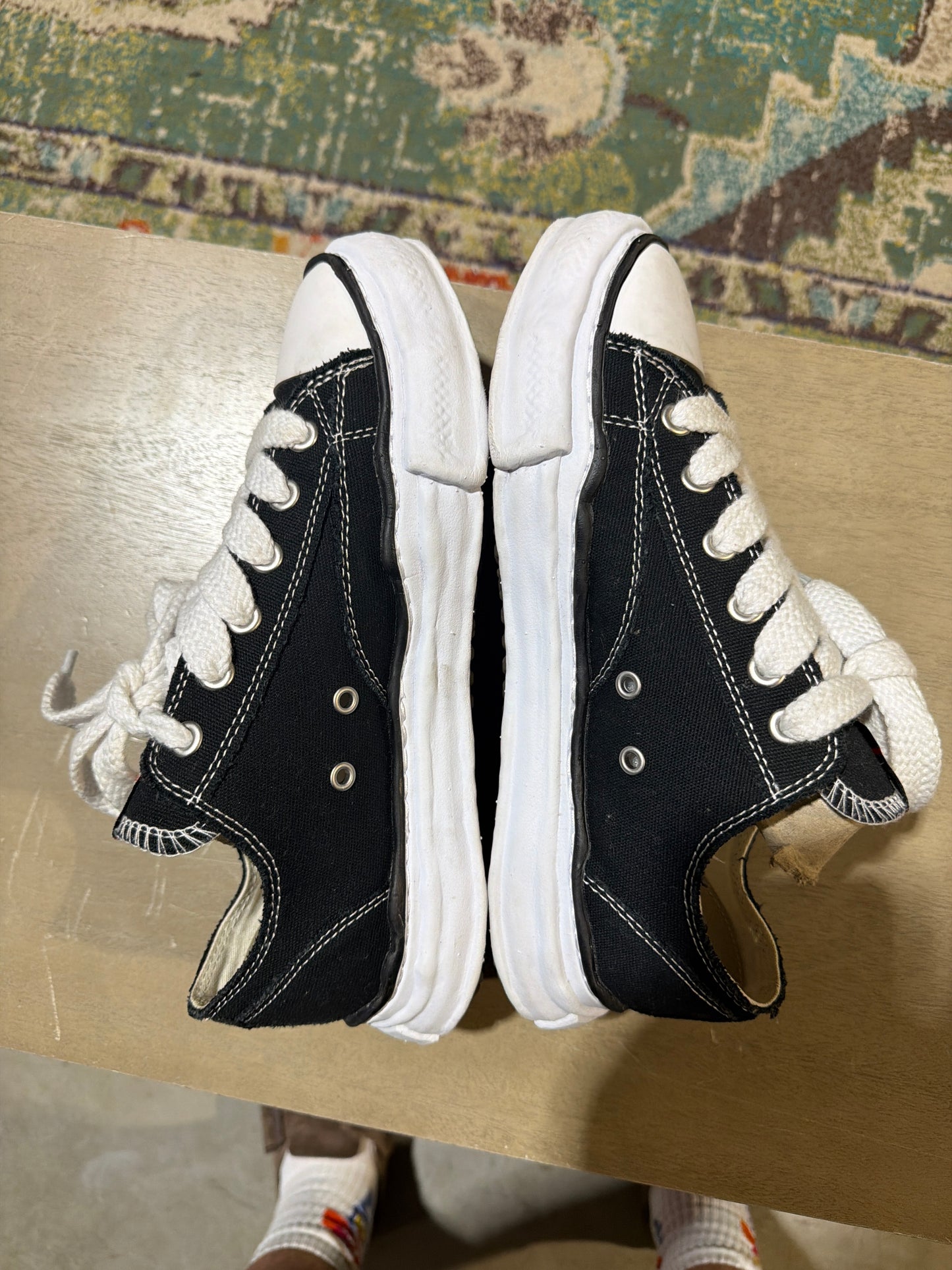 Maison Mihara Black White Used Sz 9 NB