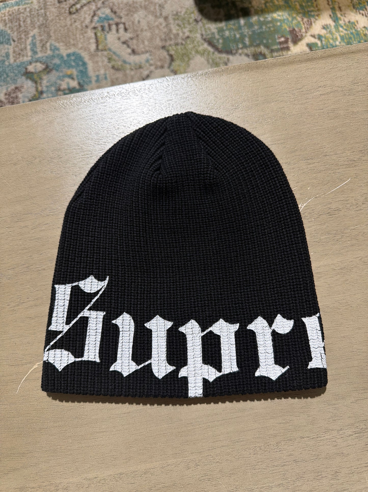 Supreme Old English Beanie Black