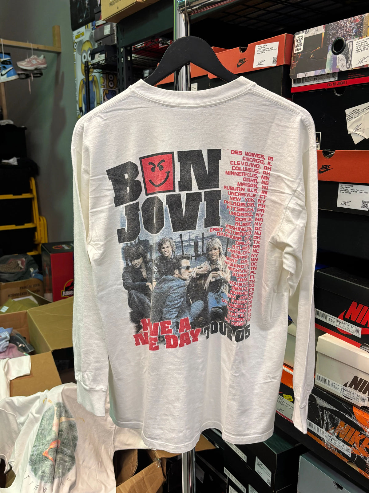 Vintage Bon Jovi Tour Longsleeve Sz M - Pre-Owned