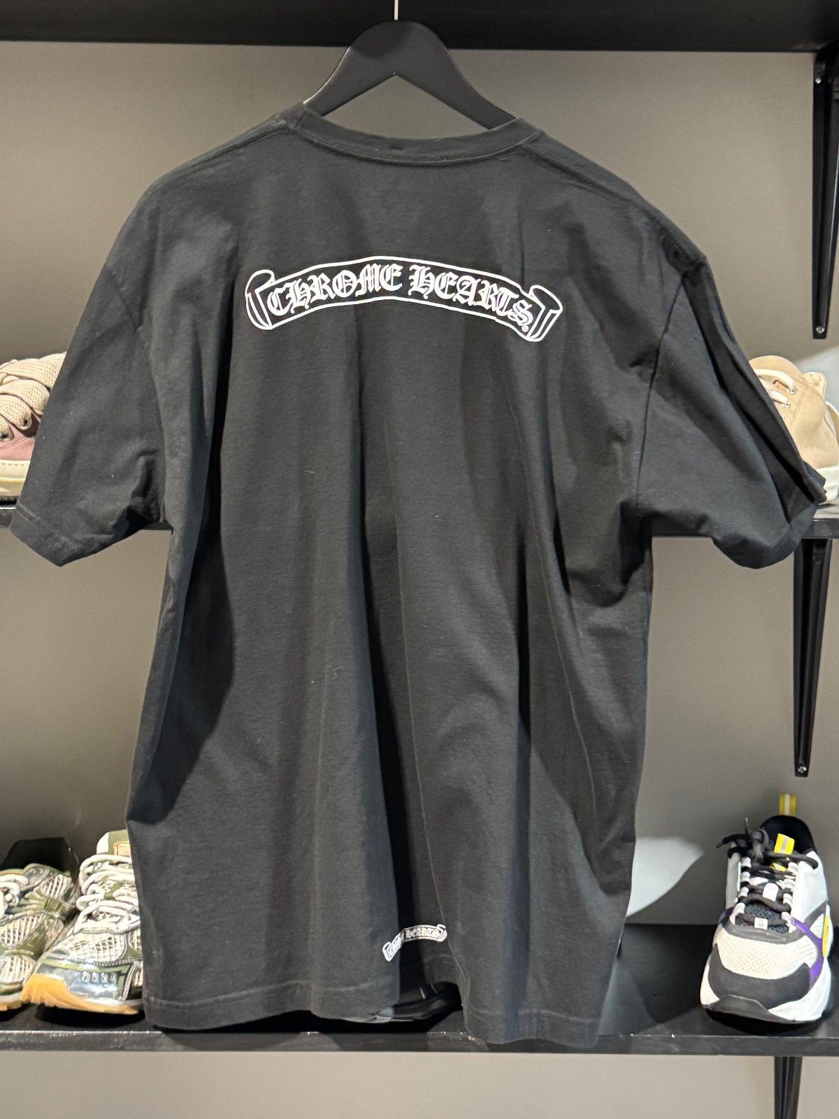 Chrome Hearts Script Cross Logo Tee Black