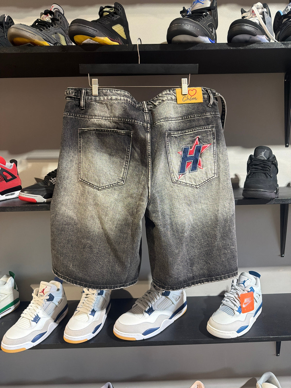 Hmdd Crystal Jorts Washed Black
