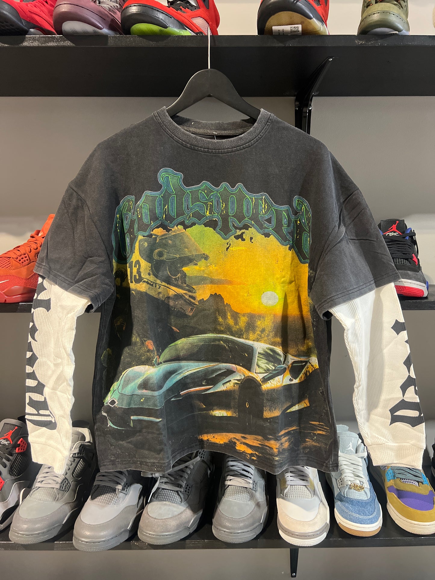 godspeed lambo thermal tee black