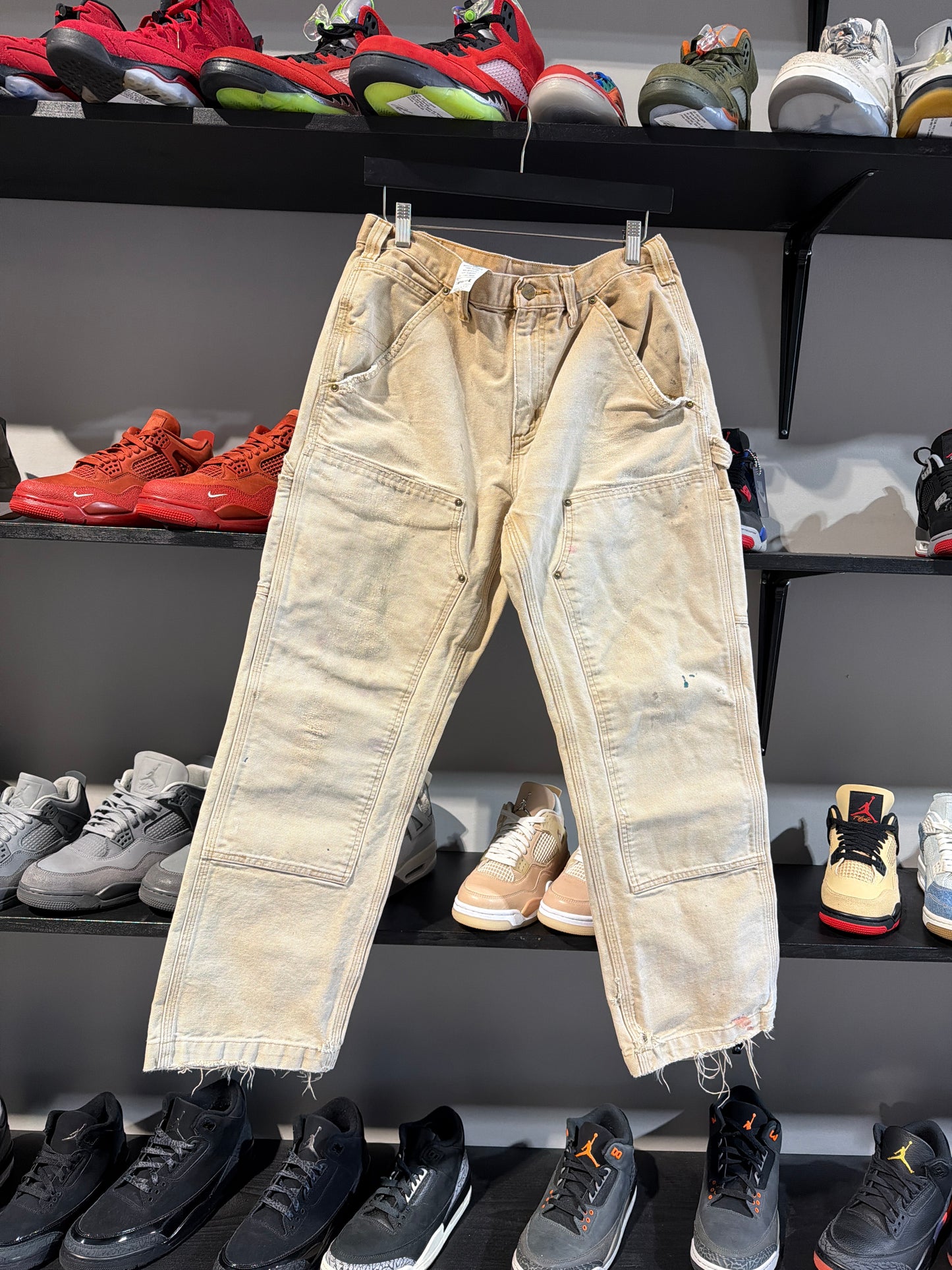Vintage Carhartt Faded Khaki Double Knee Pants