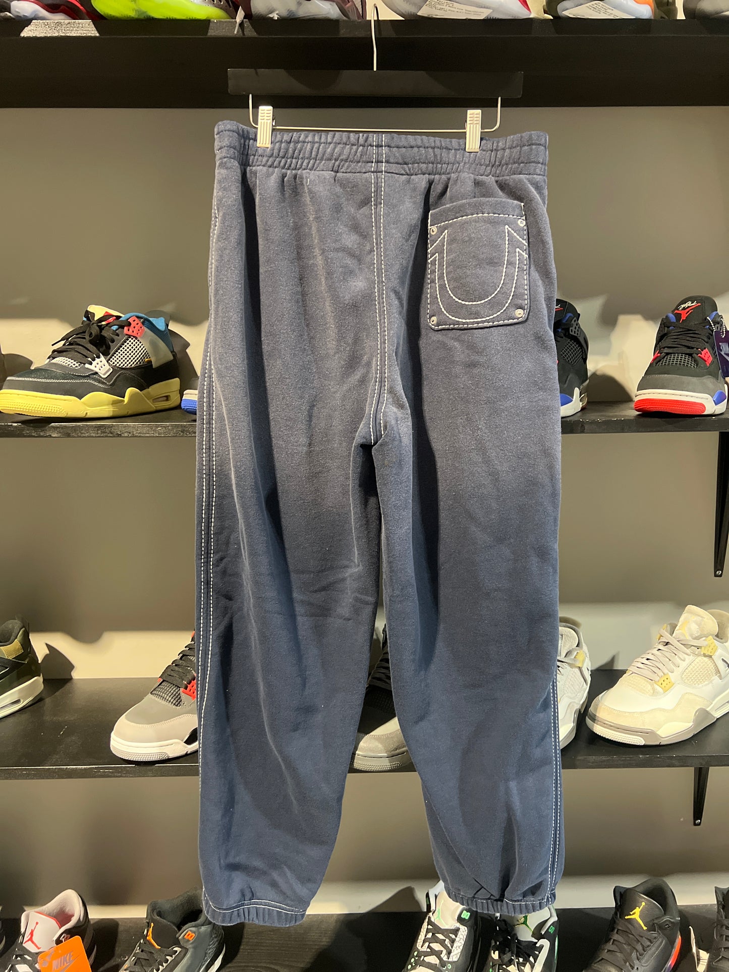 Supreme true religion navy sweatpants 2025