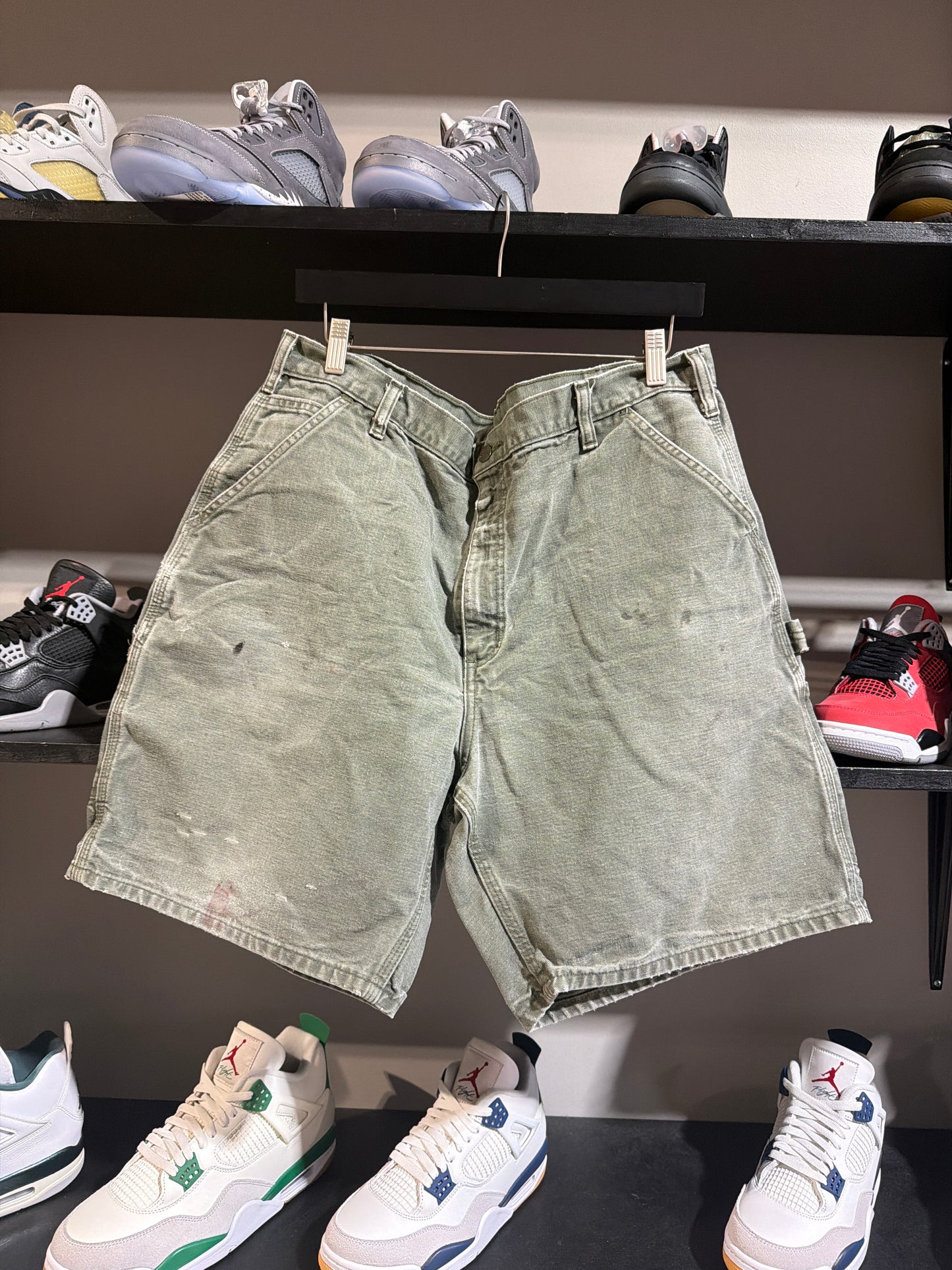 Vintage Olive Carhartt Shorts Sz 38