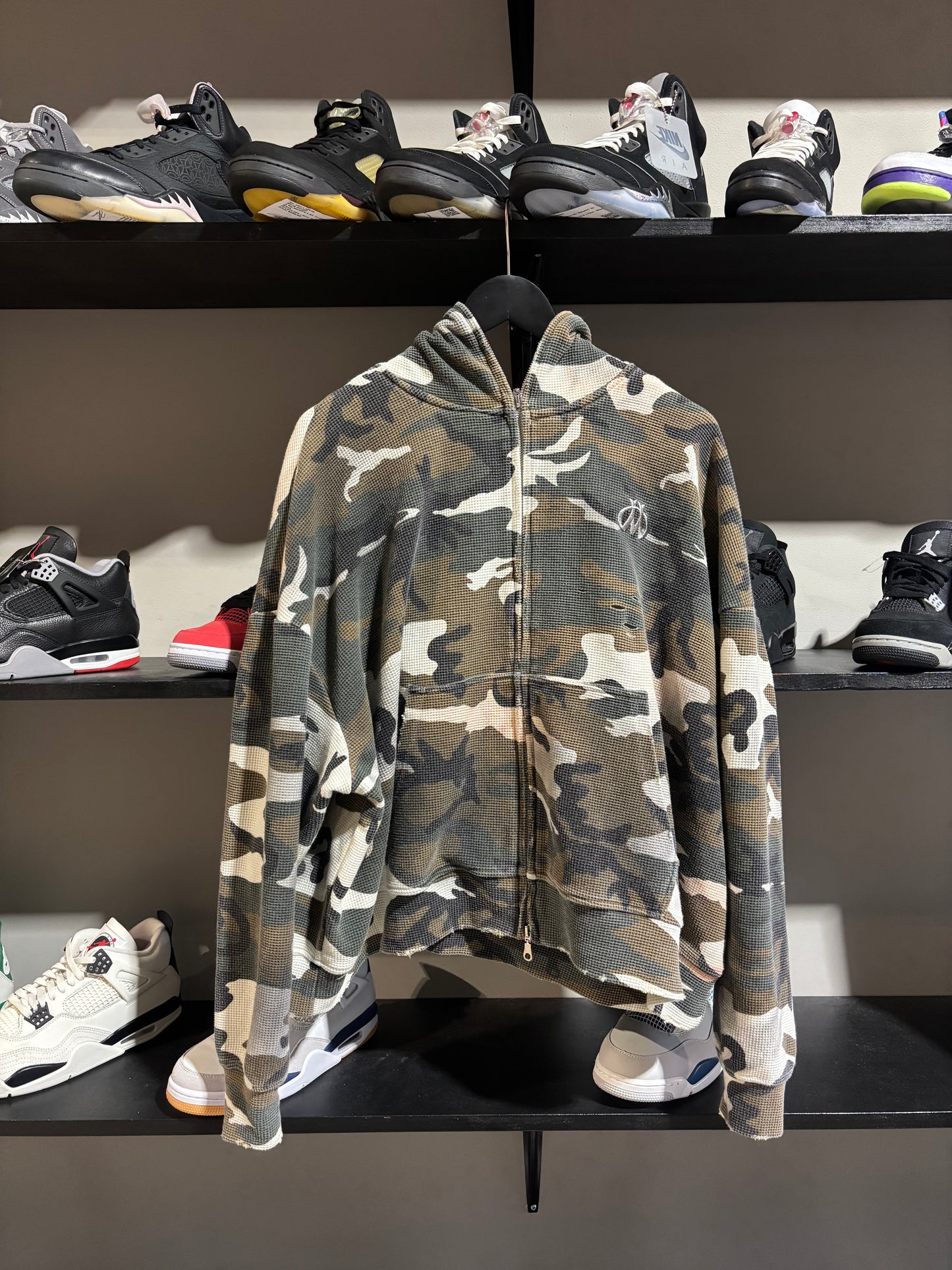 HMDD Thermal Grey Camo Zipup Sz M