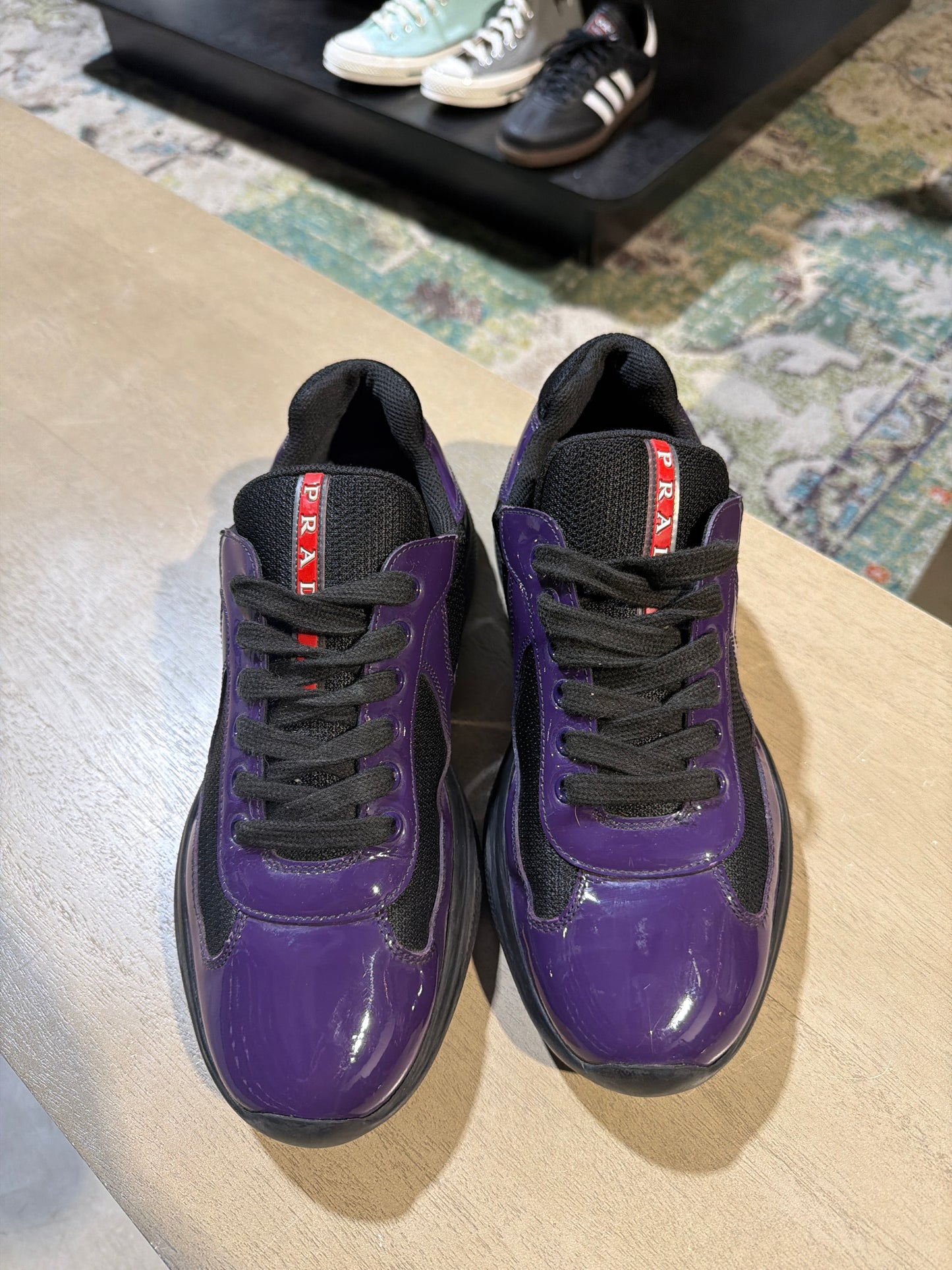 PRADA CUP PURPLE/BLACK SZ 6.5 NB