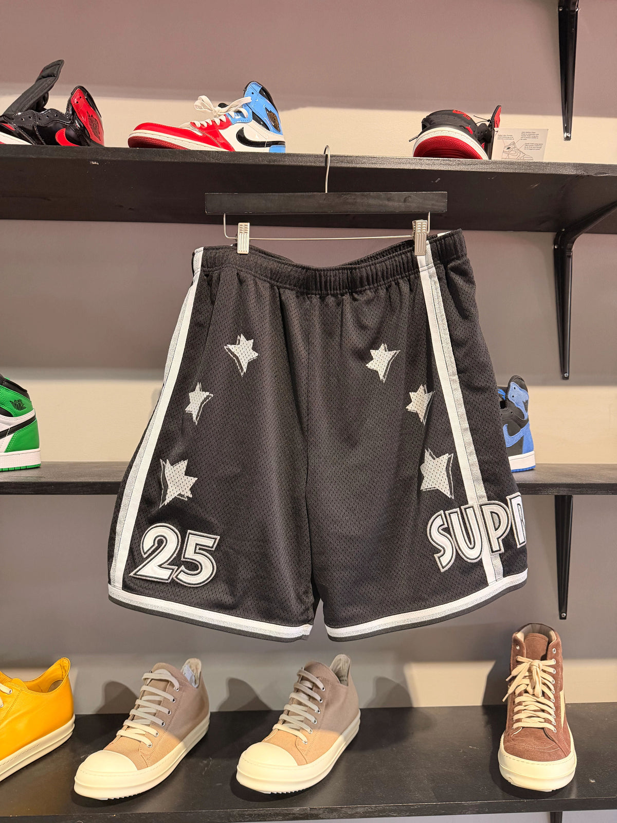 Supreme All Star Basketball Short Black/Grey - Pre-Owned