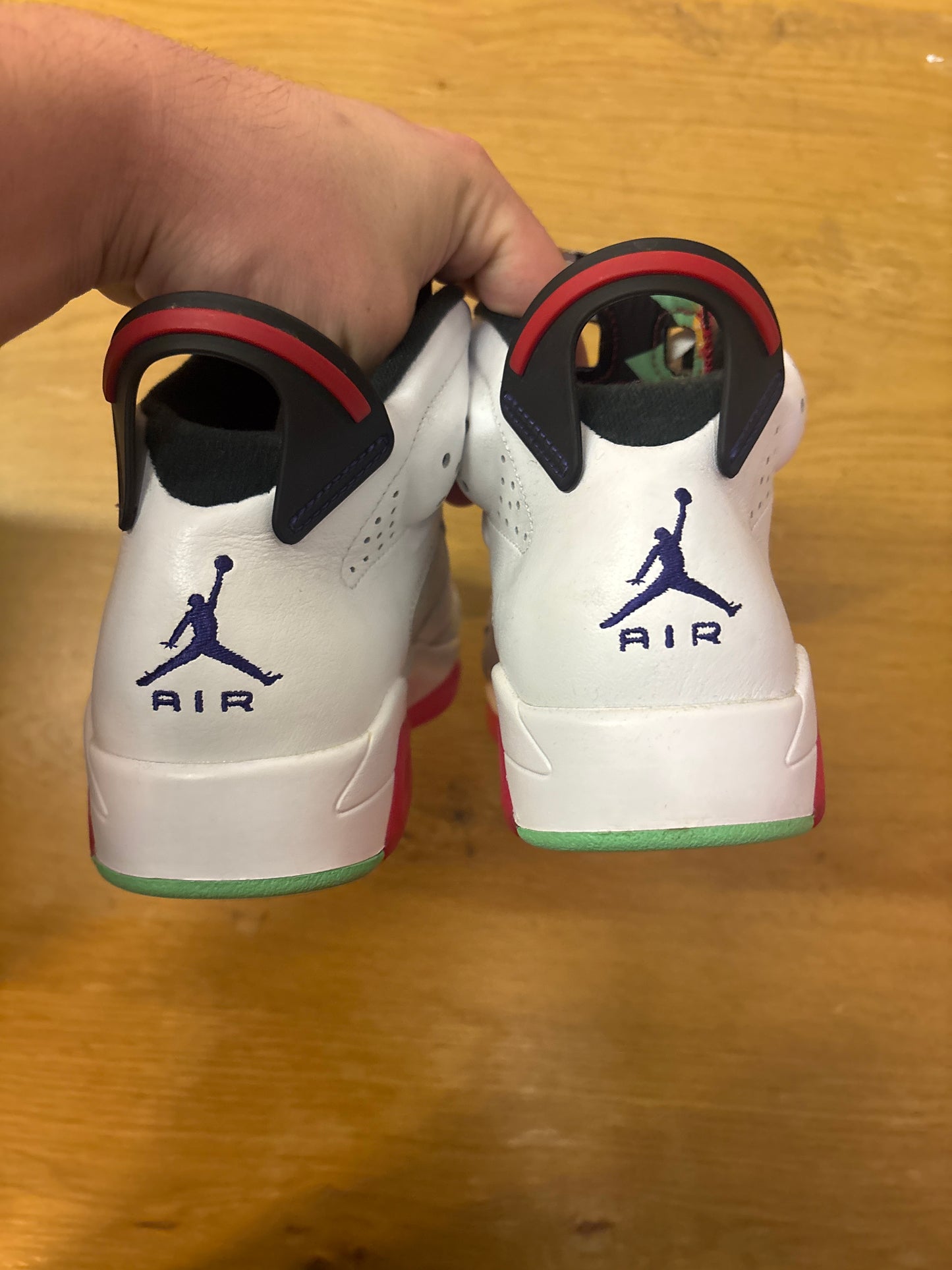 JORDAN 6 HARE USED SZ 8 NB