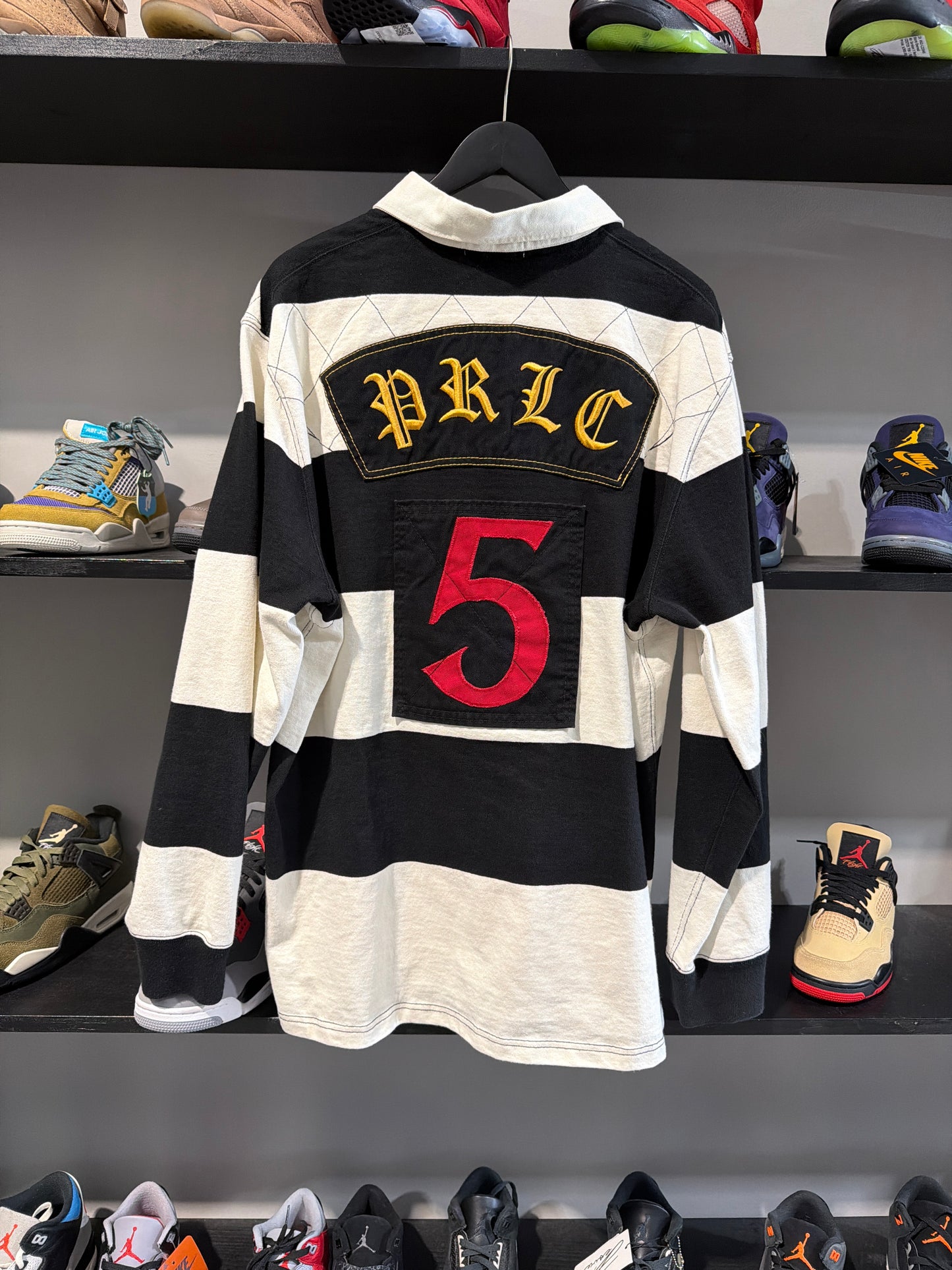 Polo Rugby Black and White Longsleeve