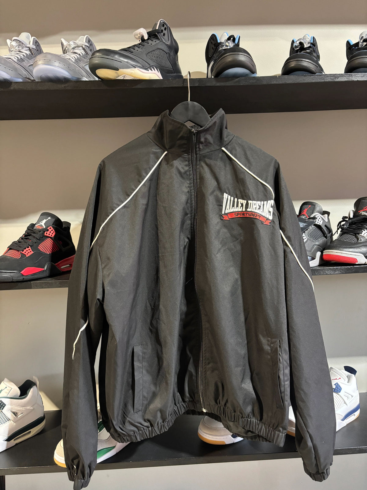 Vale Track Jacket Black Red - Pre-Owned