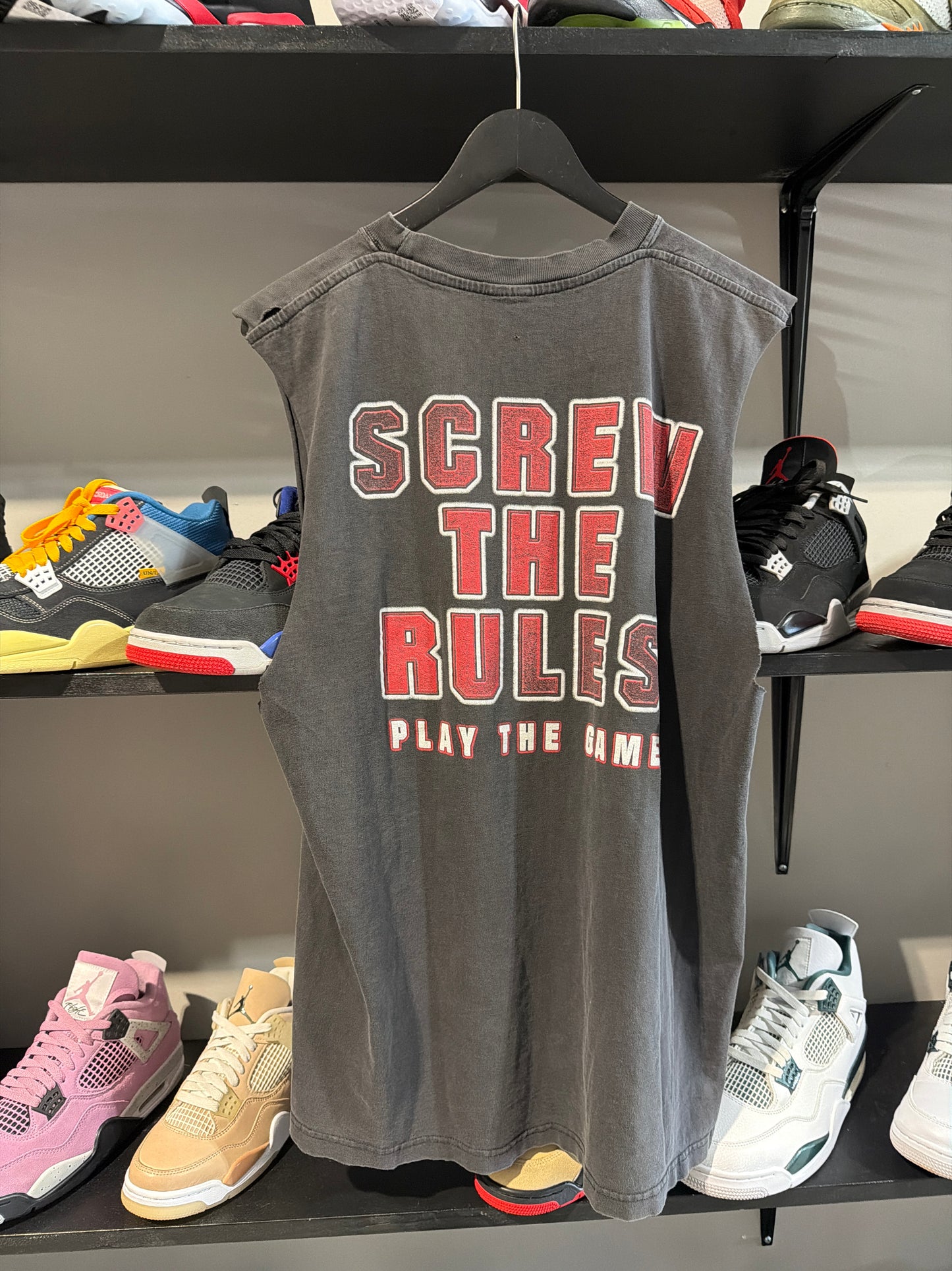 Vintage HHH Screw The Rules Cutoff Sz L