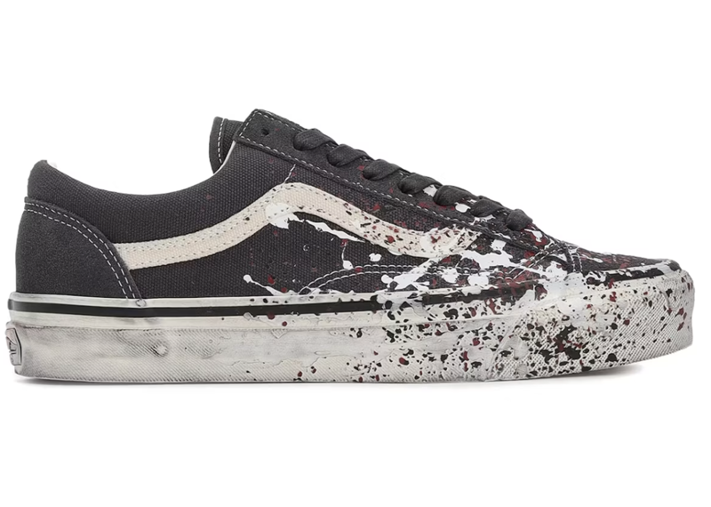 Vans Premium Old Skool 36 Paint Splatter Charcoal Grey