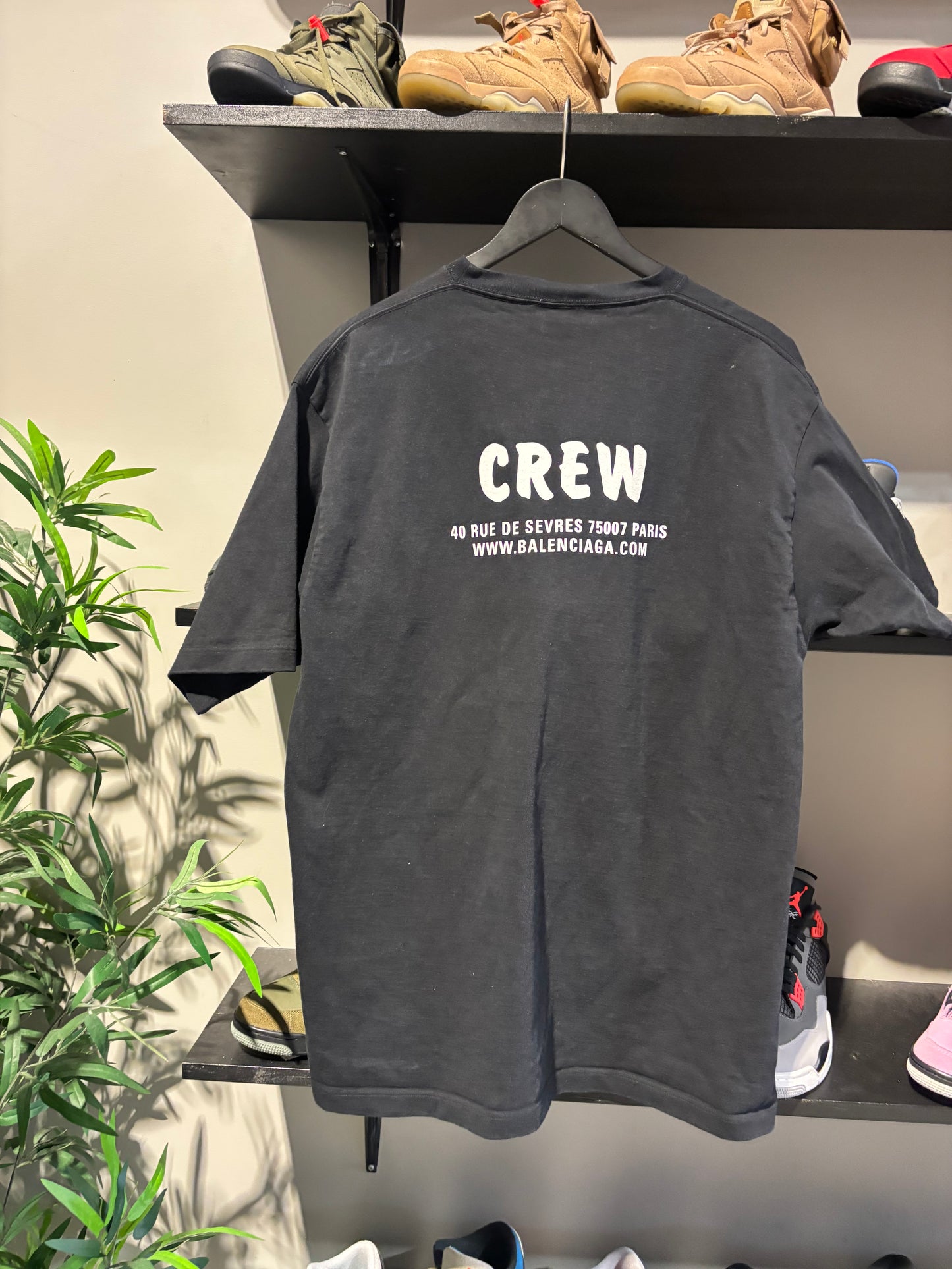 Balenciaga Oversized CREW Shirt Black