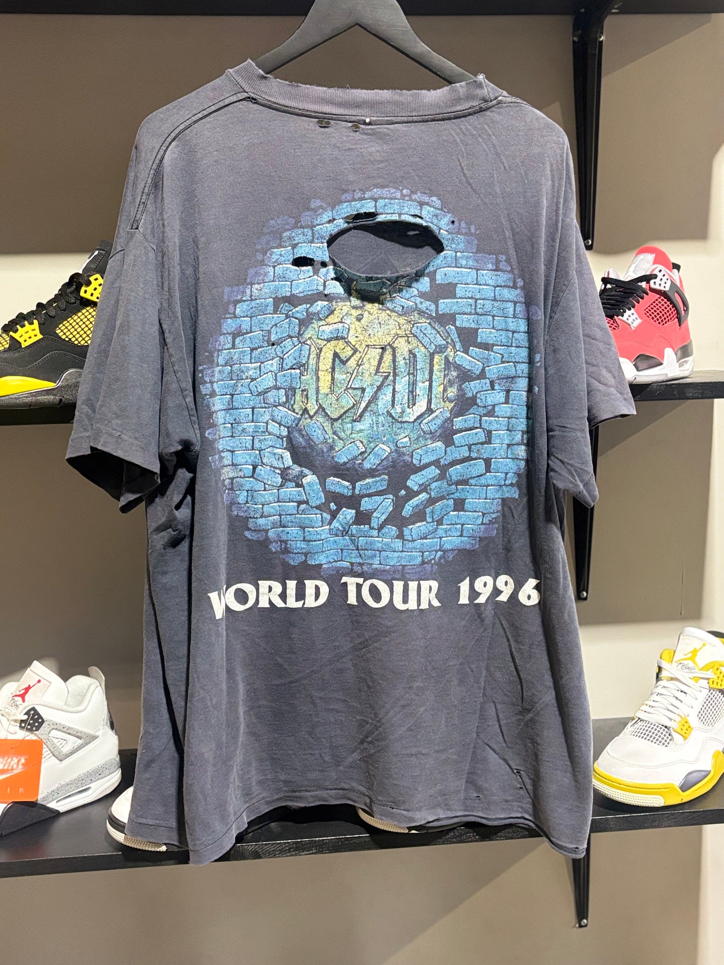 Vintage Thrashed ACDC World Tour Tee 96