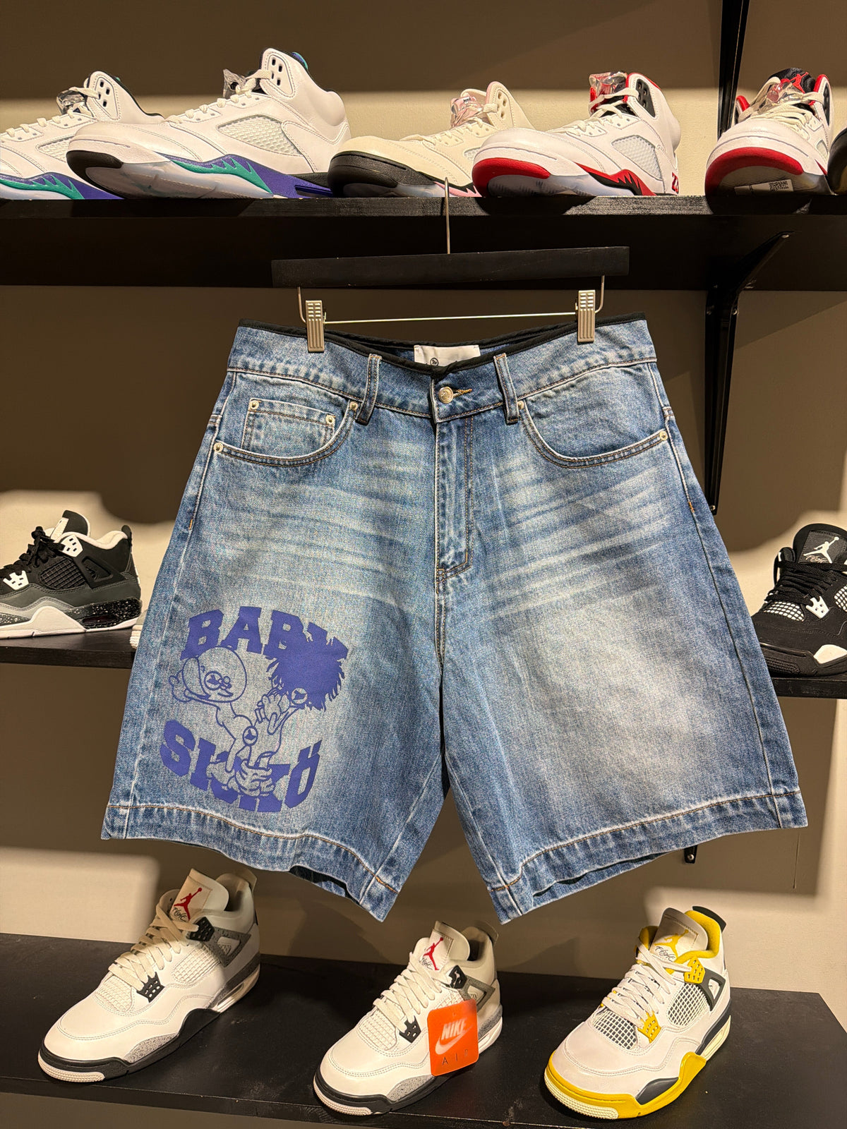 Sicko Baby Sicko Blue Jean Shorts Blue Sz 34