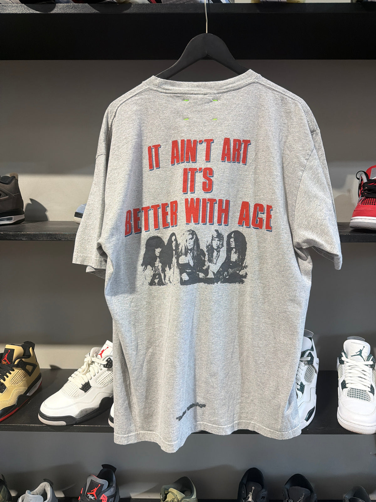 Better With Age Any Questions Tee Grey