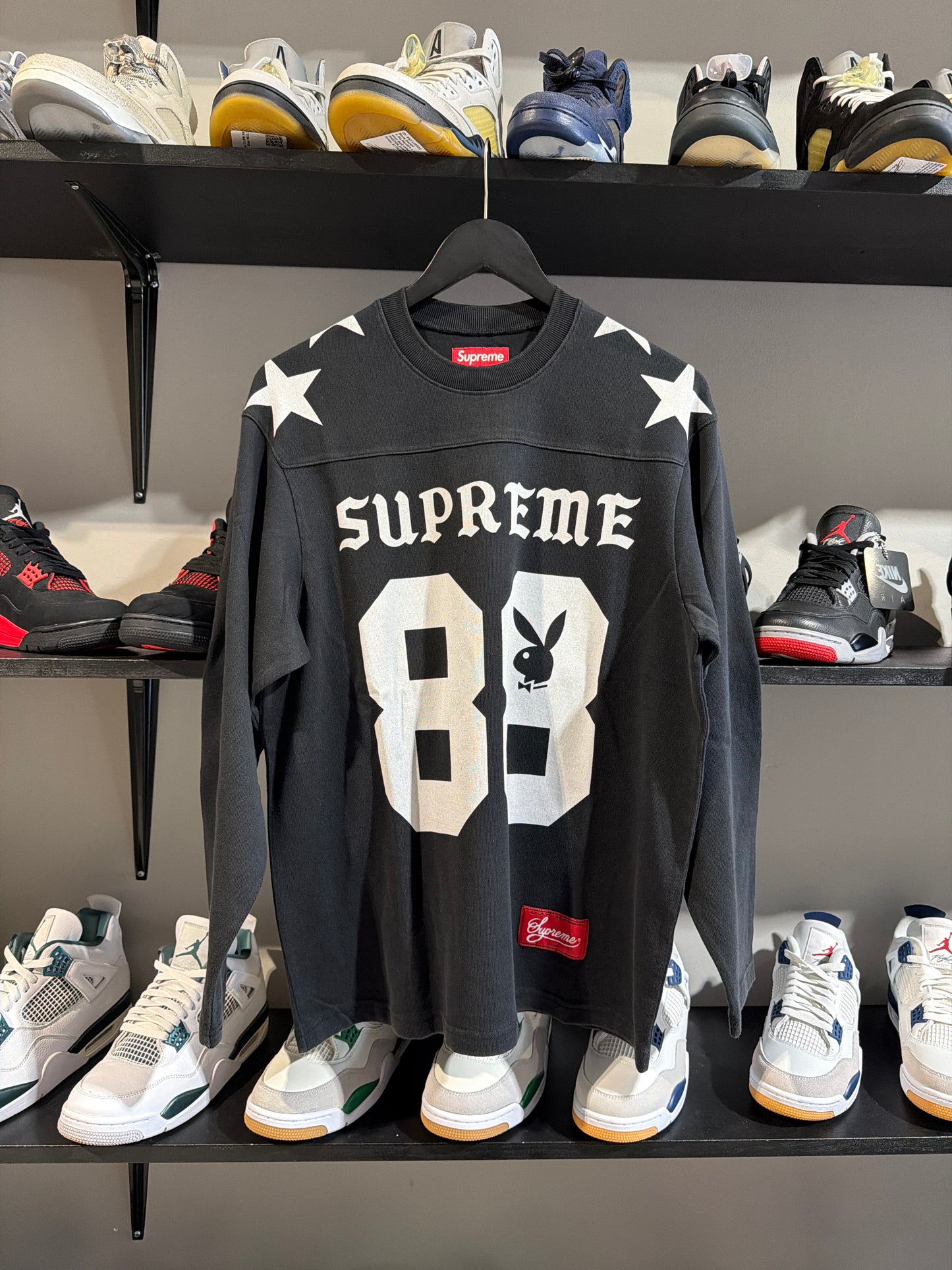 Supreme Playboy Black/White Football Top