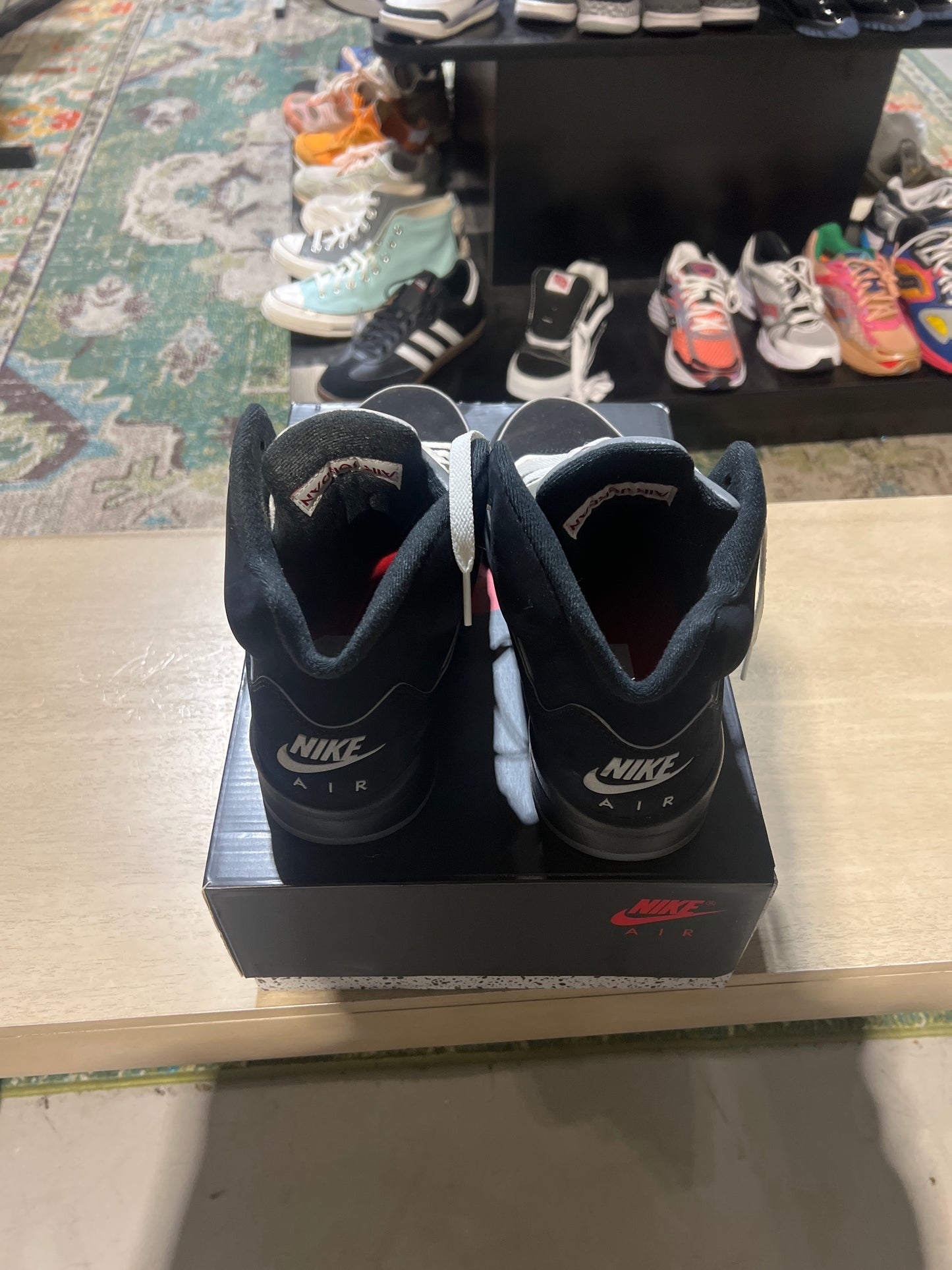 Jordan 5 black metallic 2025 used sz 10