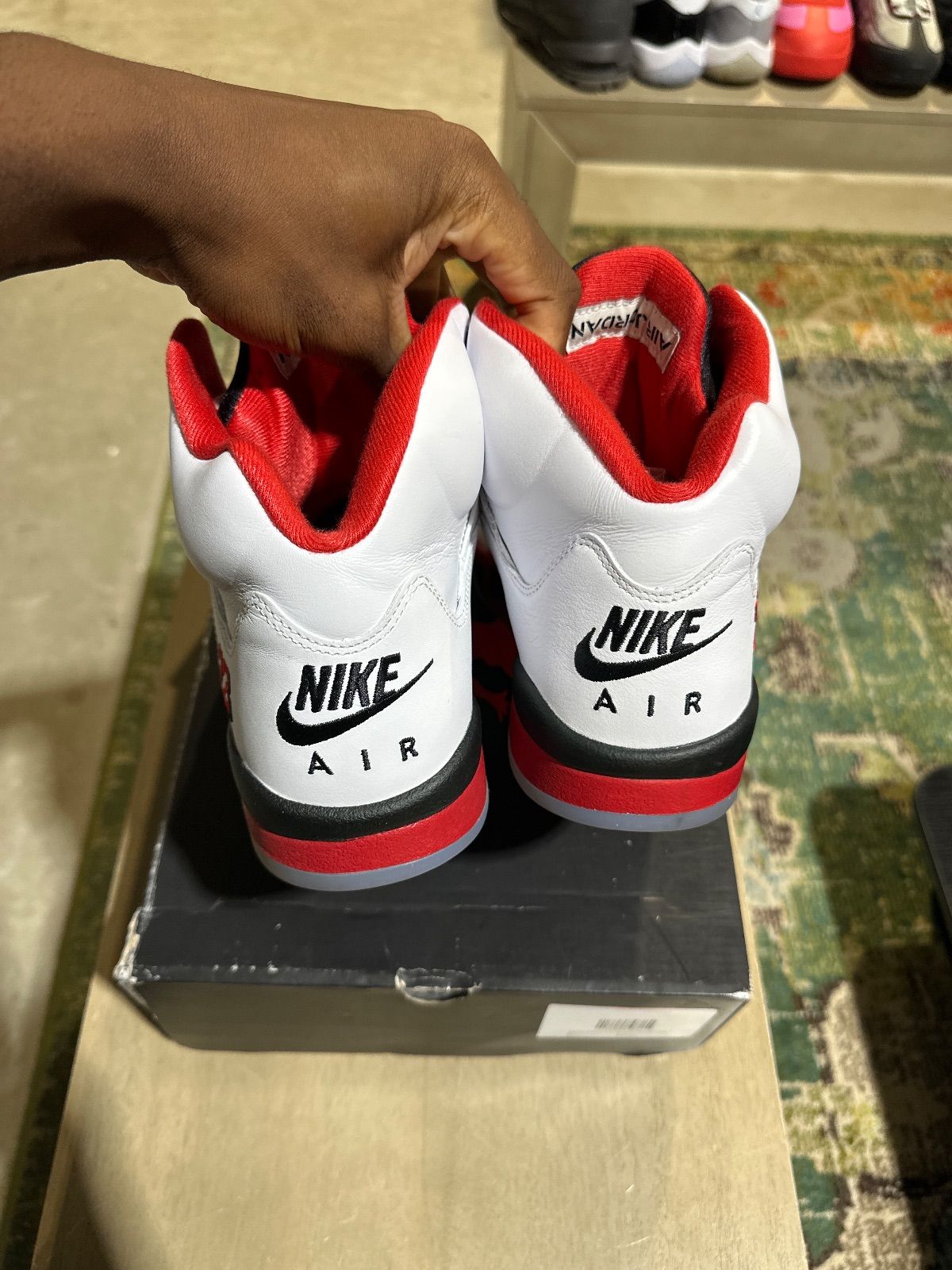 Jordan 5 Retro Fire Red Black Tongue (2025) - Pre-Owned