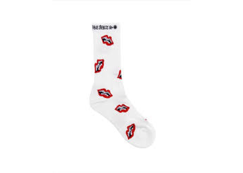 Chrome hearts white chomper sock
