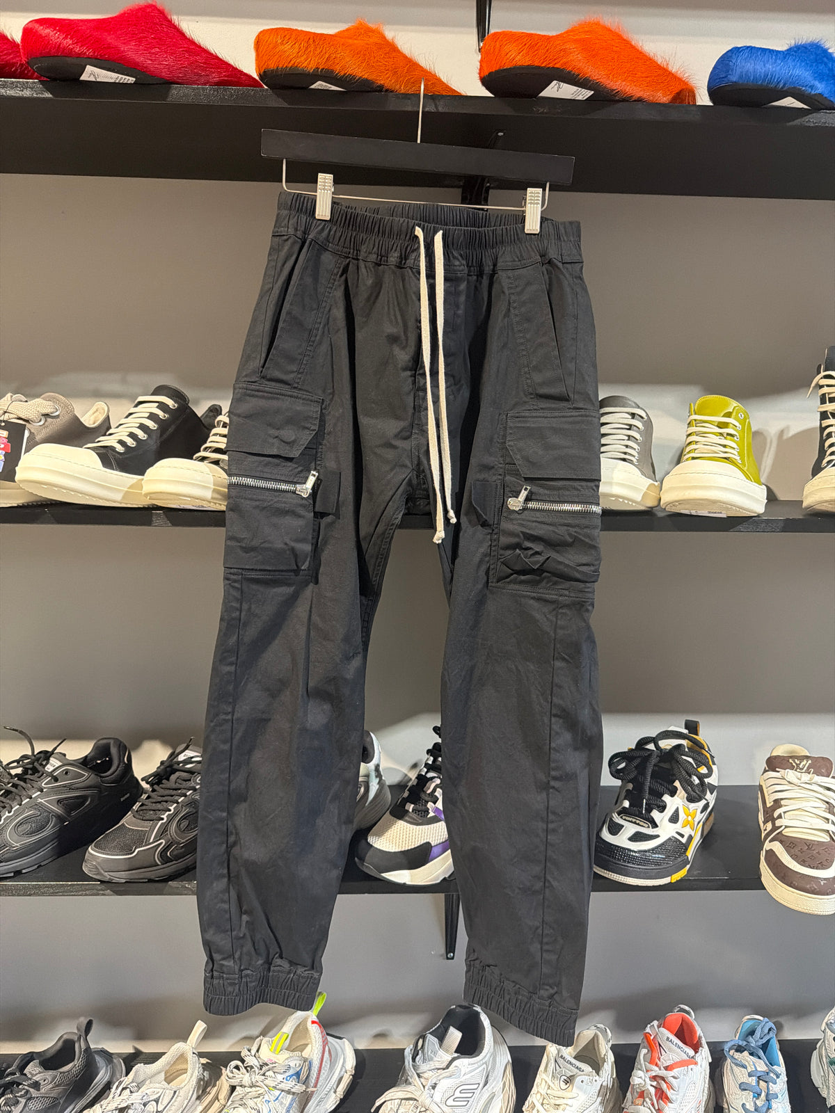 Rick Owens Mastodon Cargo Pants Black Sz L