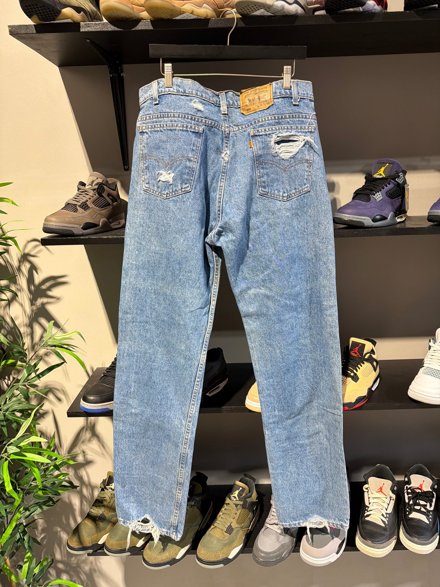 VINTAGE 505 ORANGE TAB LEVIS SZ 38