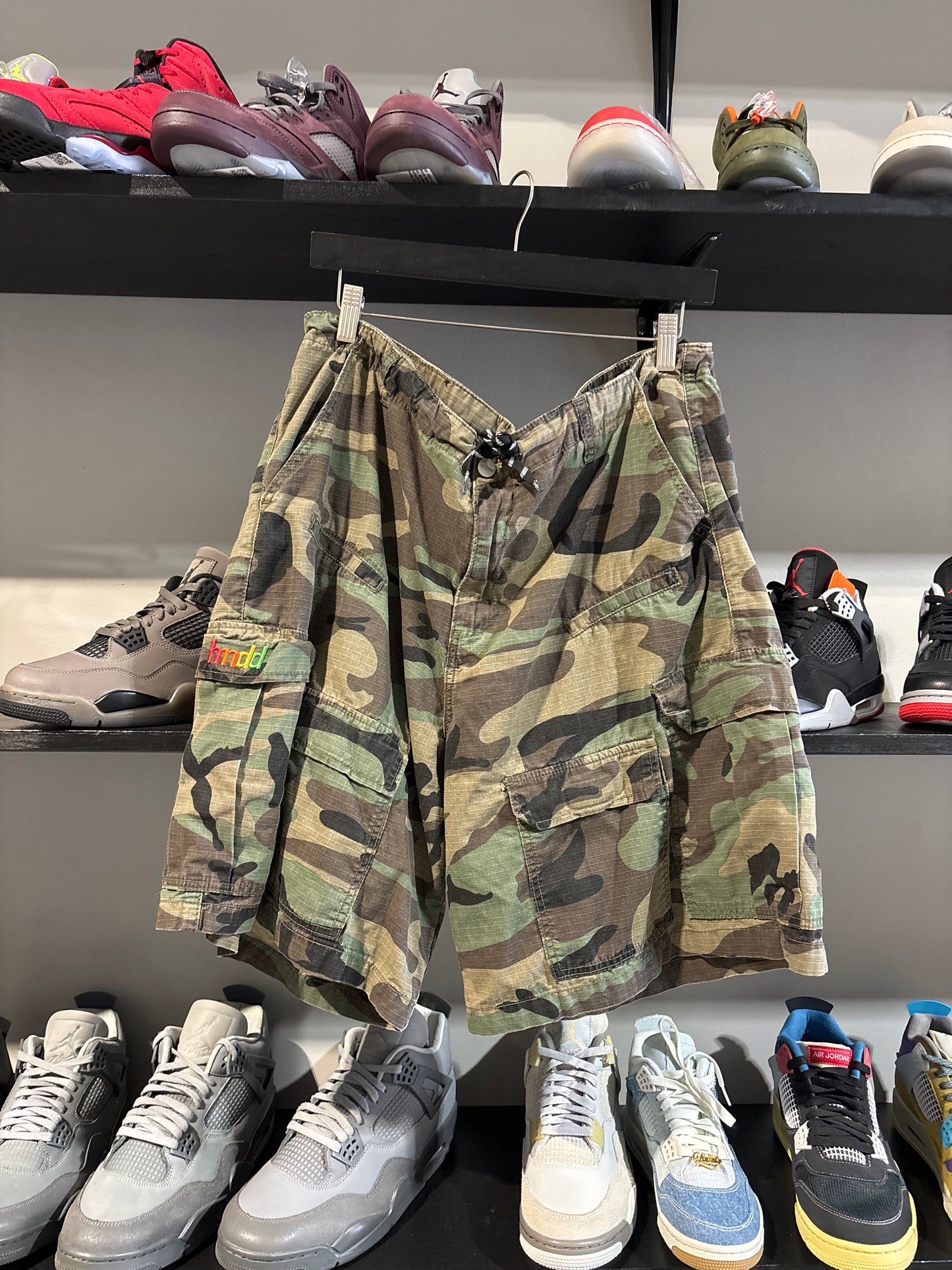 Camo Hmdd cargo shorts used sz xxl
