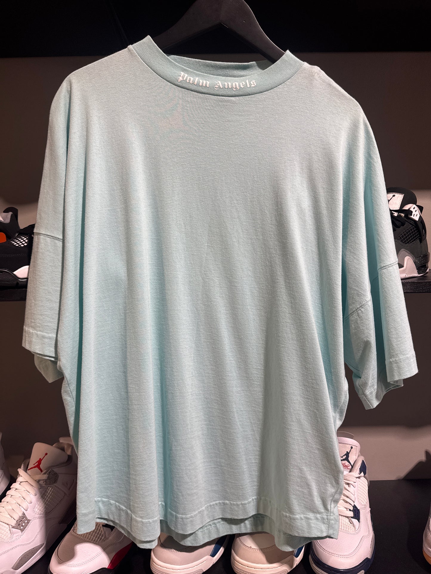 palm angels turquoise tee