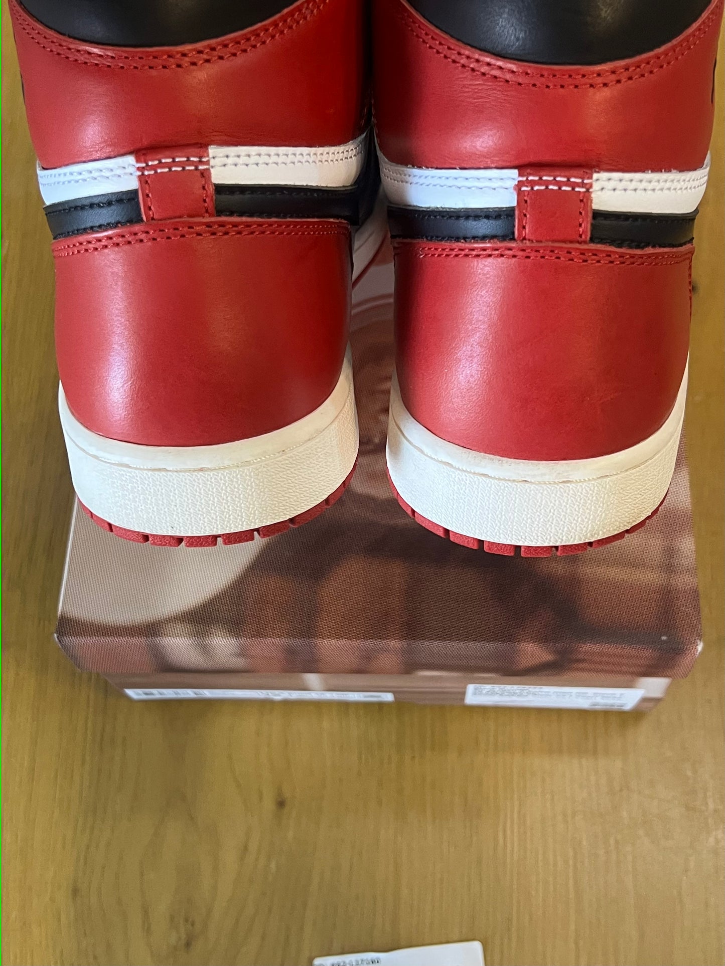 AIR JORDAN 1 RETRO HIGH OG BLACK TOE REIMAGINED Used Sz 12