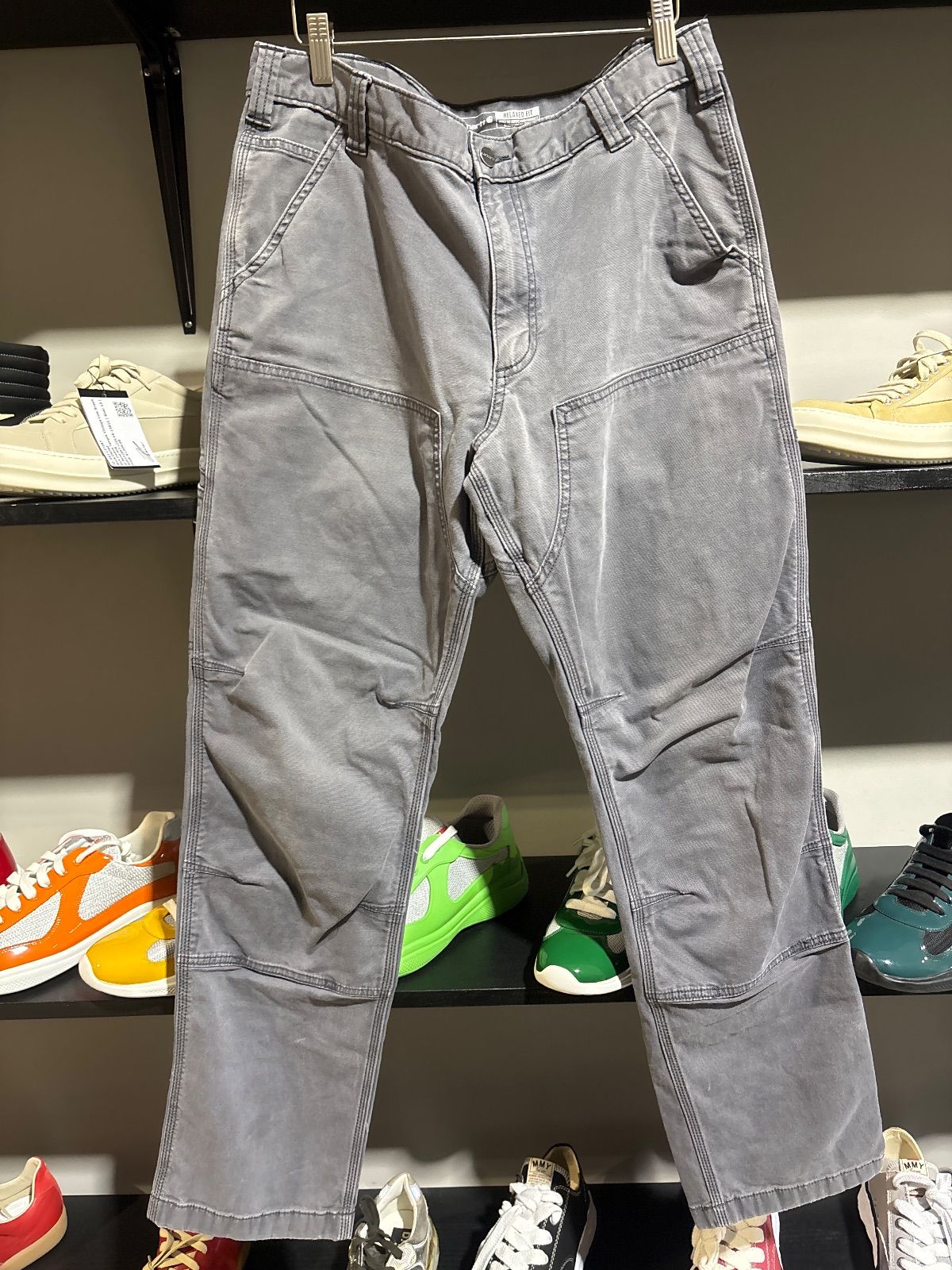 Carhartt Grey Double Knees - Vintage