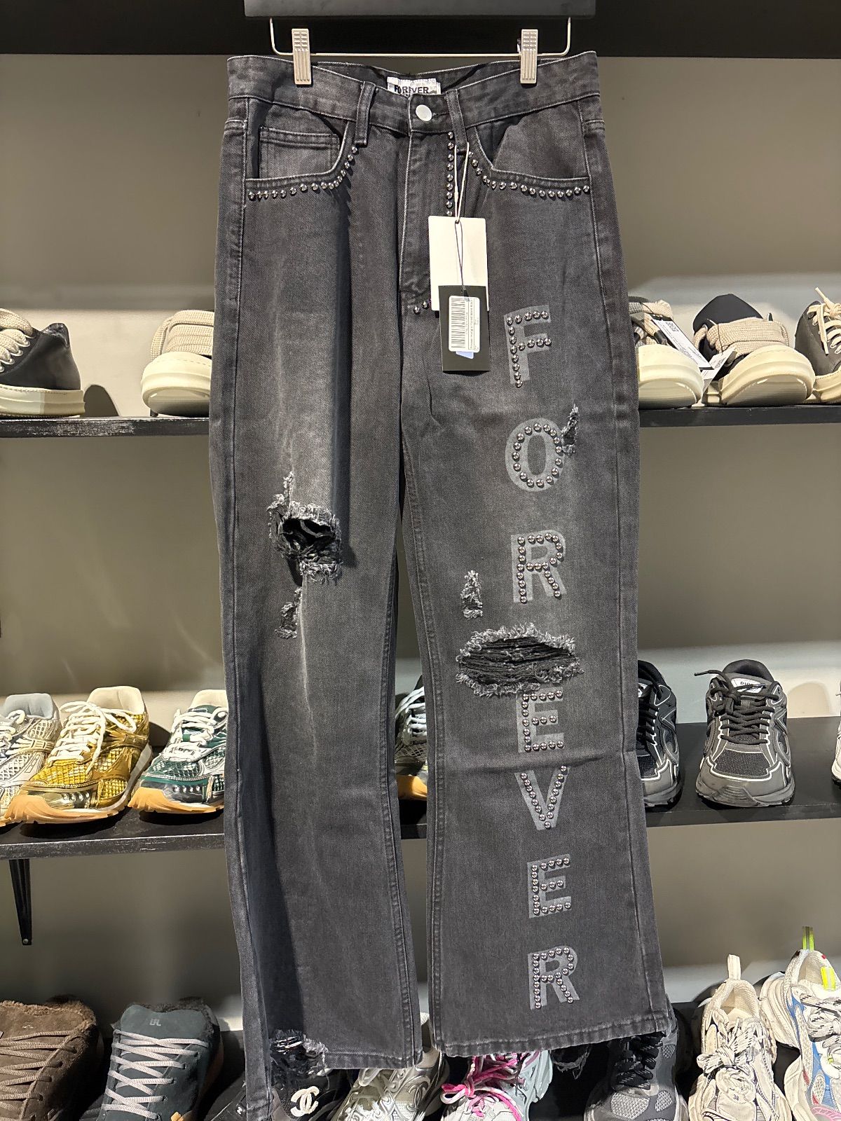 Forever Hungry Flared Jeans Black