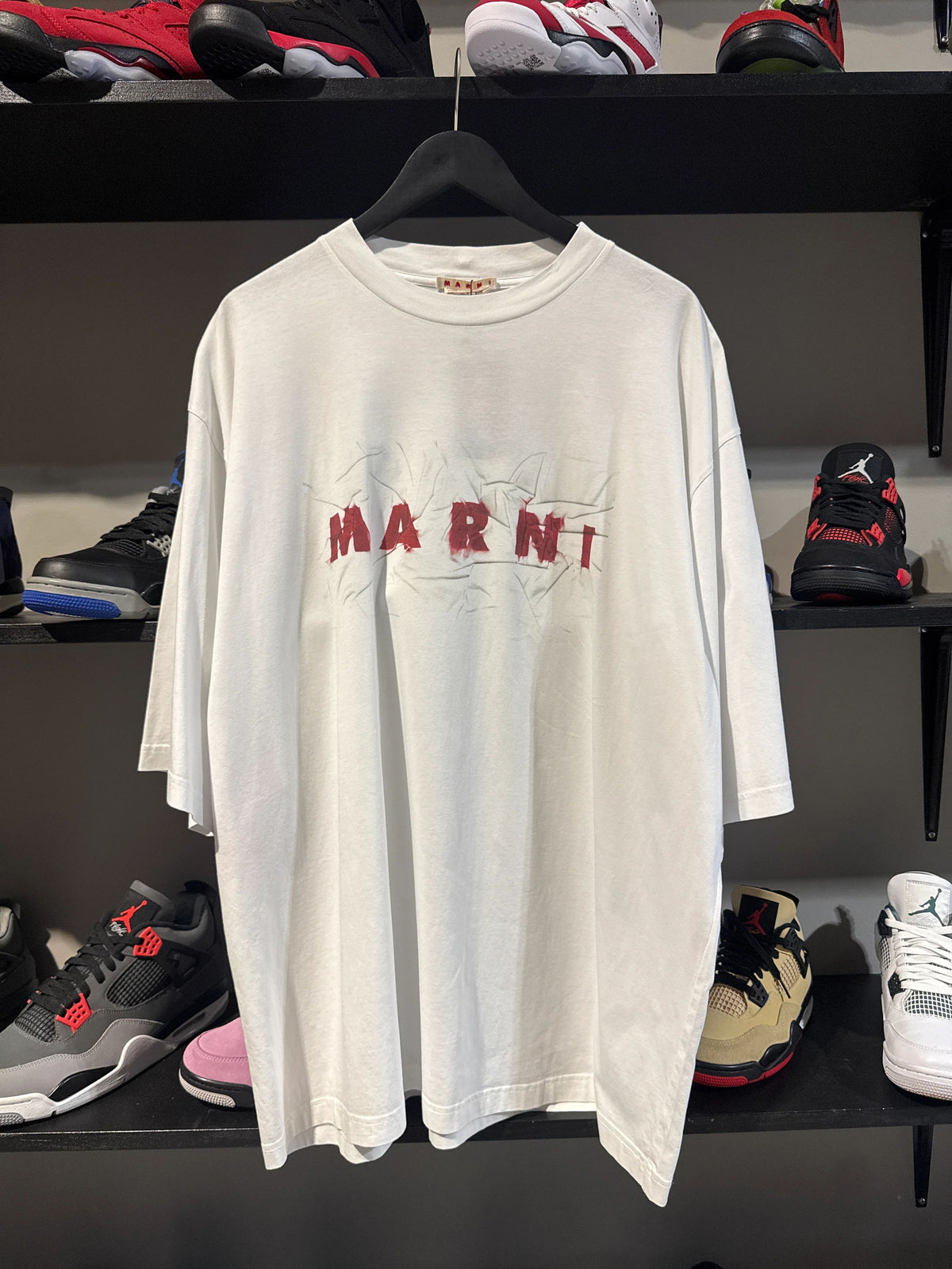 Marni Red White Logo Tee - Pre-Owned
