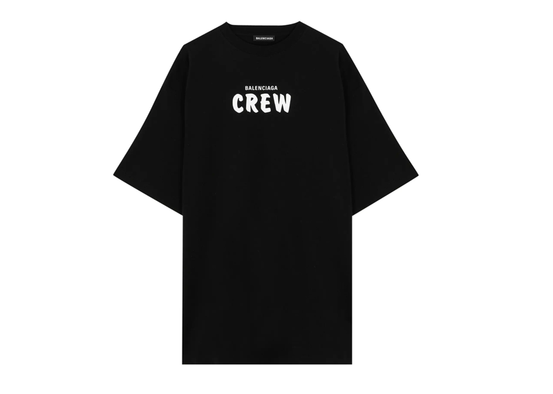 Balenciaga Oversized CREW Shirt Black