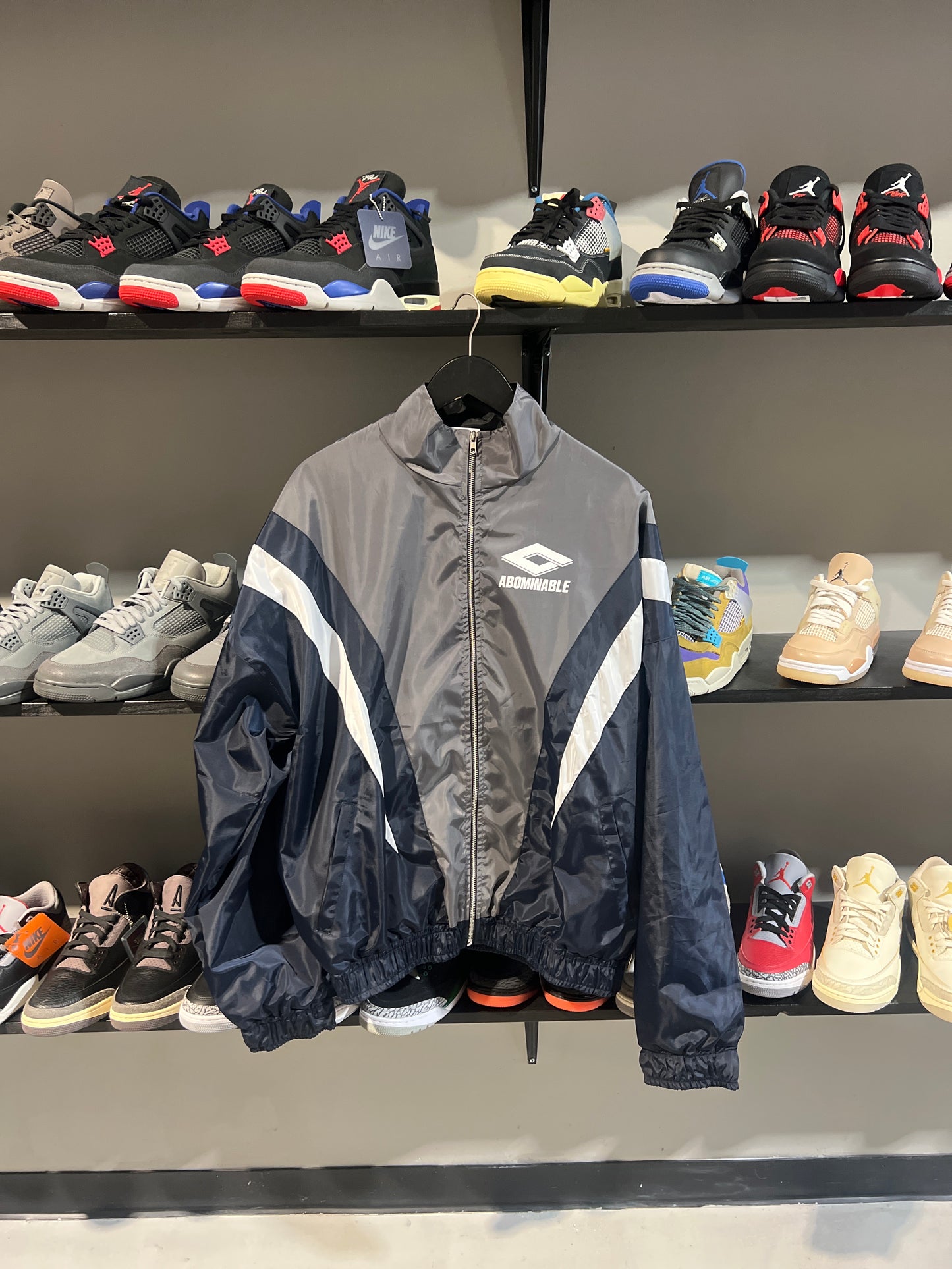 Abominable Navy/Grey/White Track Jacket