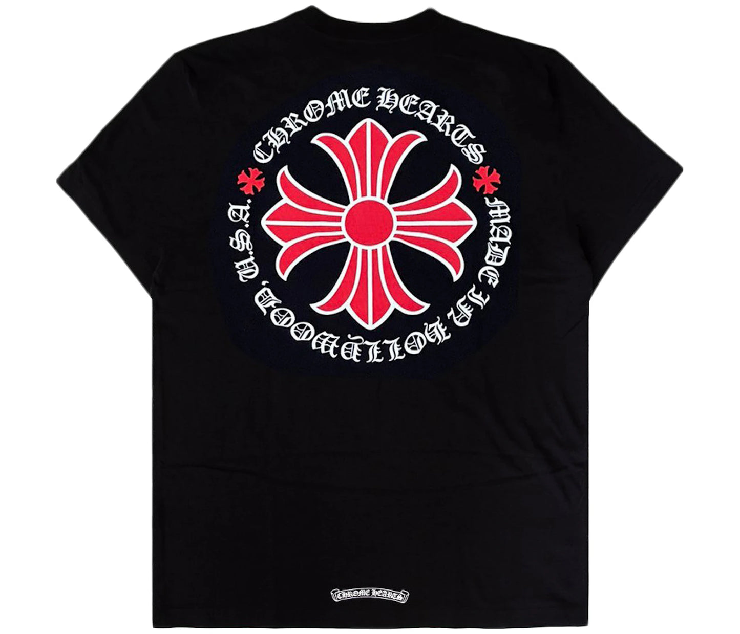 Chrome Hearts Made In Hollywood Plus Cross T-shirt Black/Red