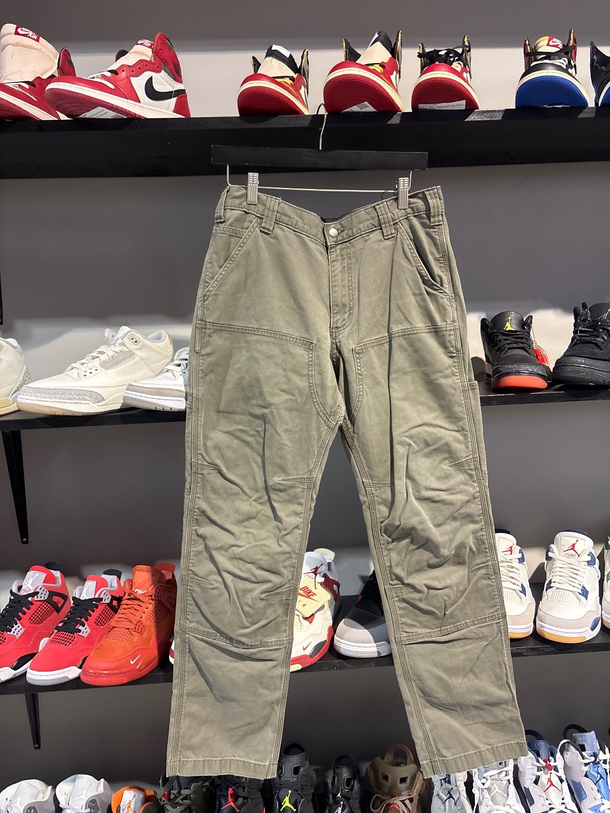 Carhartt Olive Double Knee Pants - Vintage